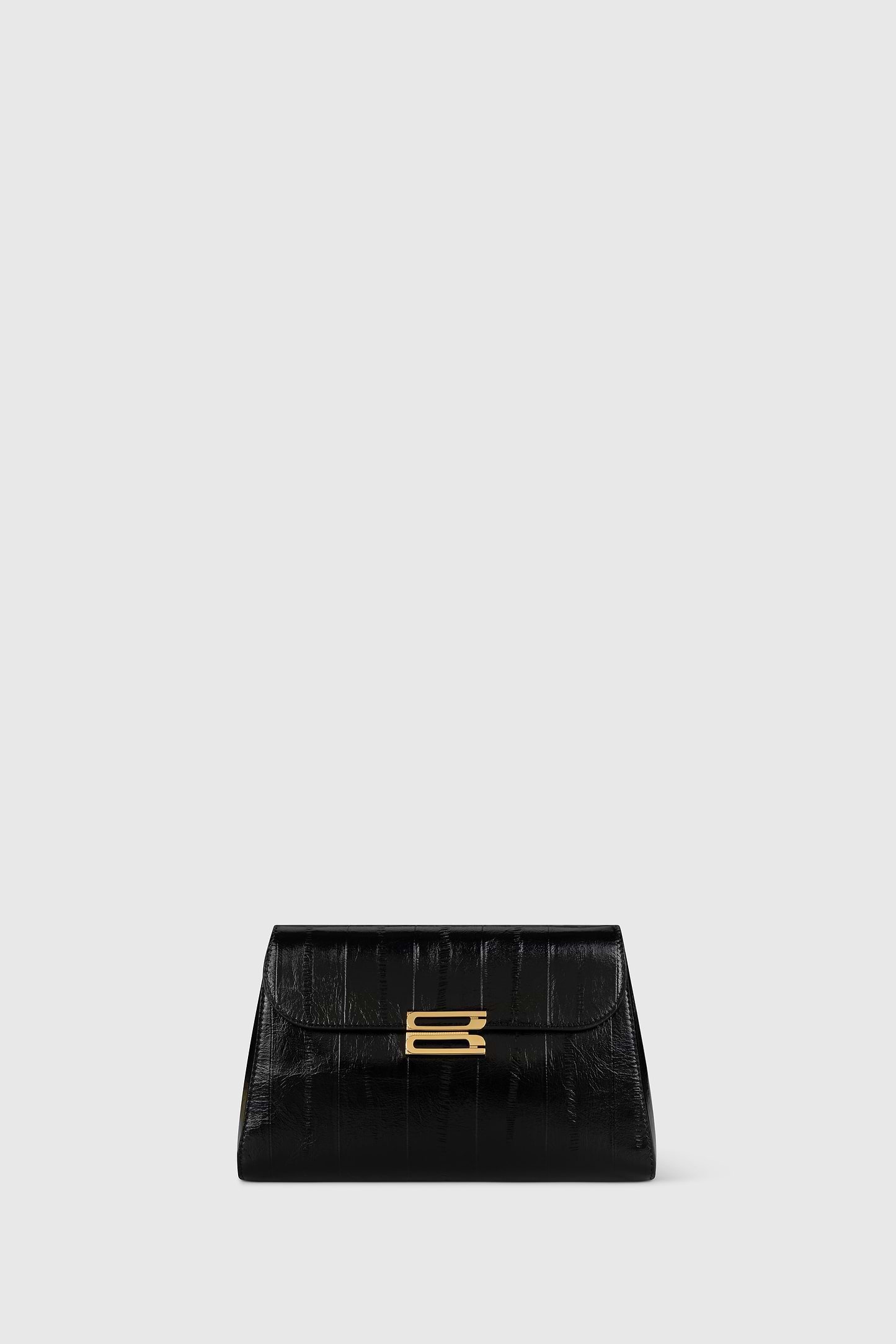 Dorian Trapeze Bag Black Printed Leather
