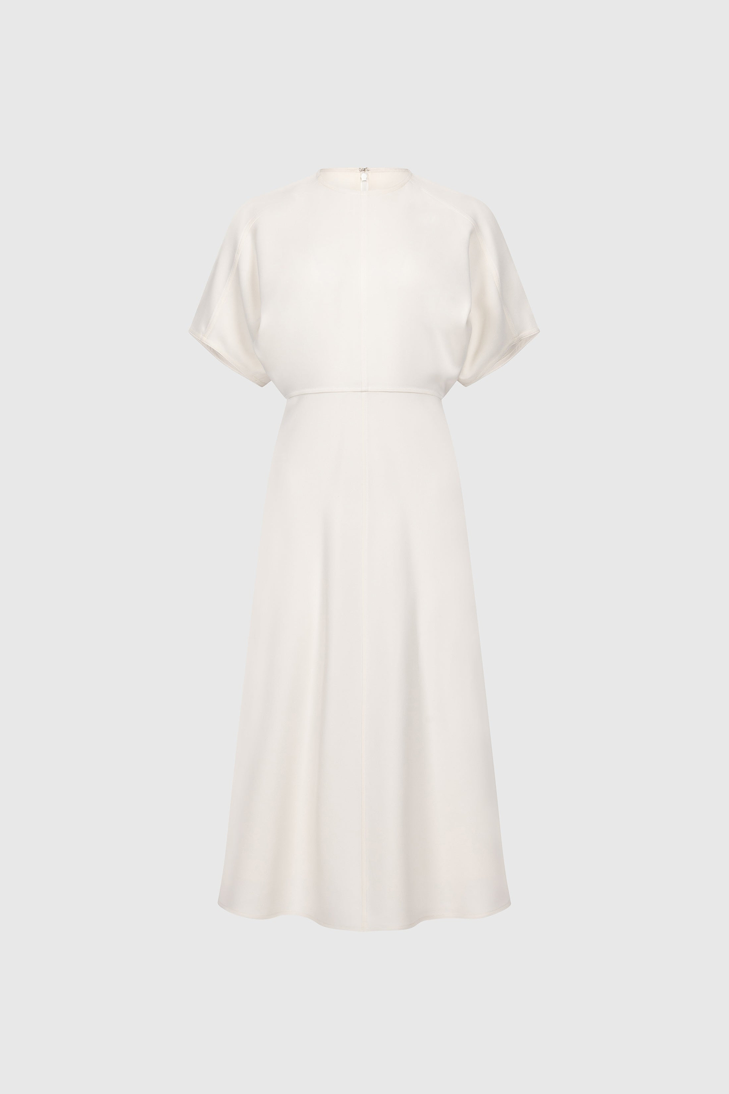 Eleanor Midi Dress In Bright Ivory