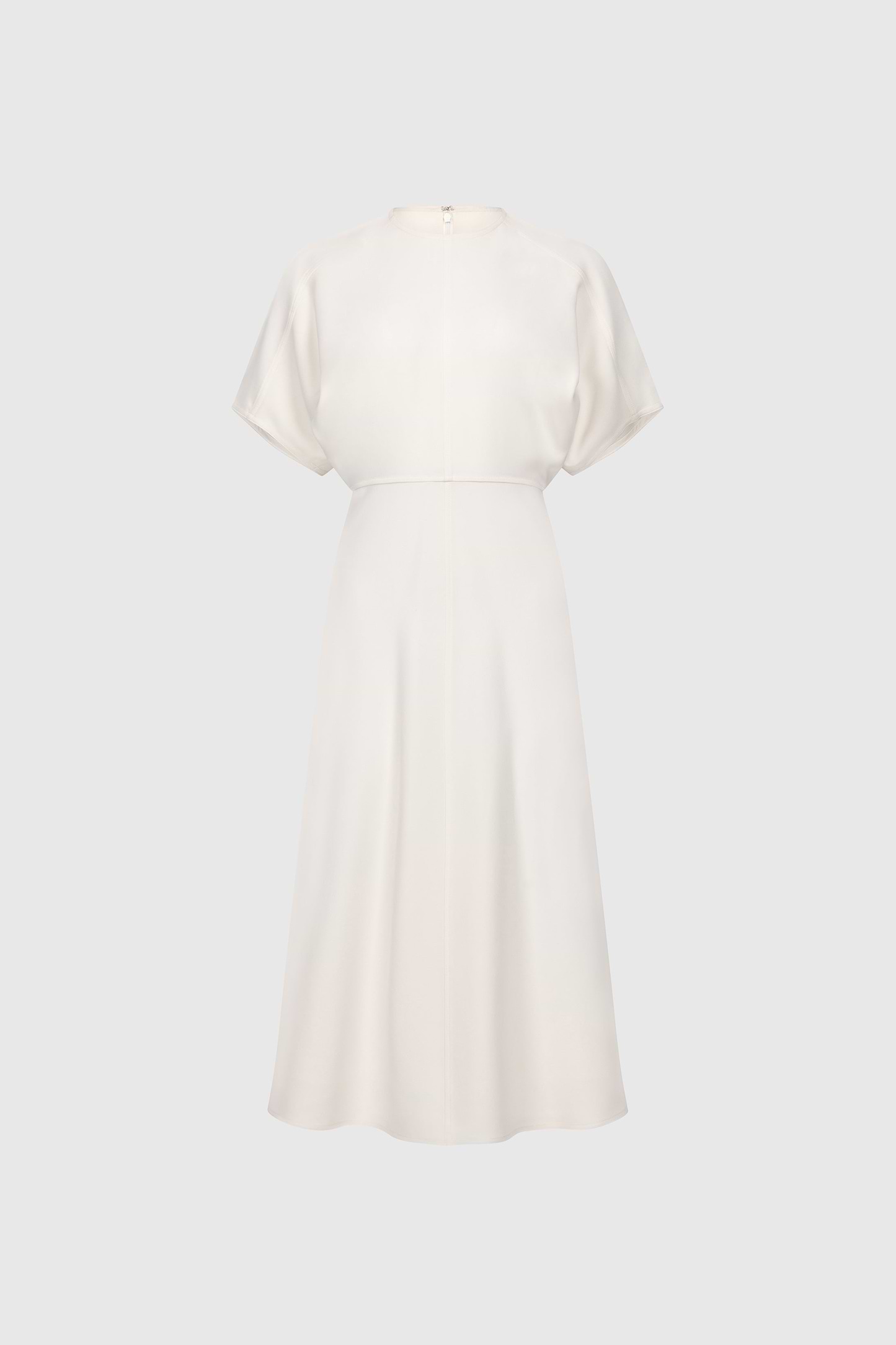 Eleanor Midi Dress In Bright Ivory