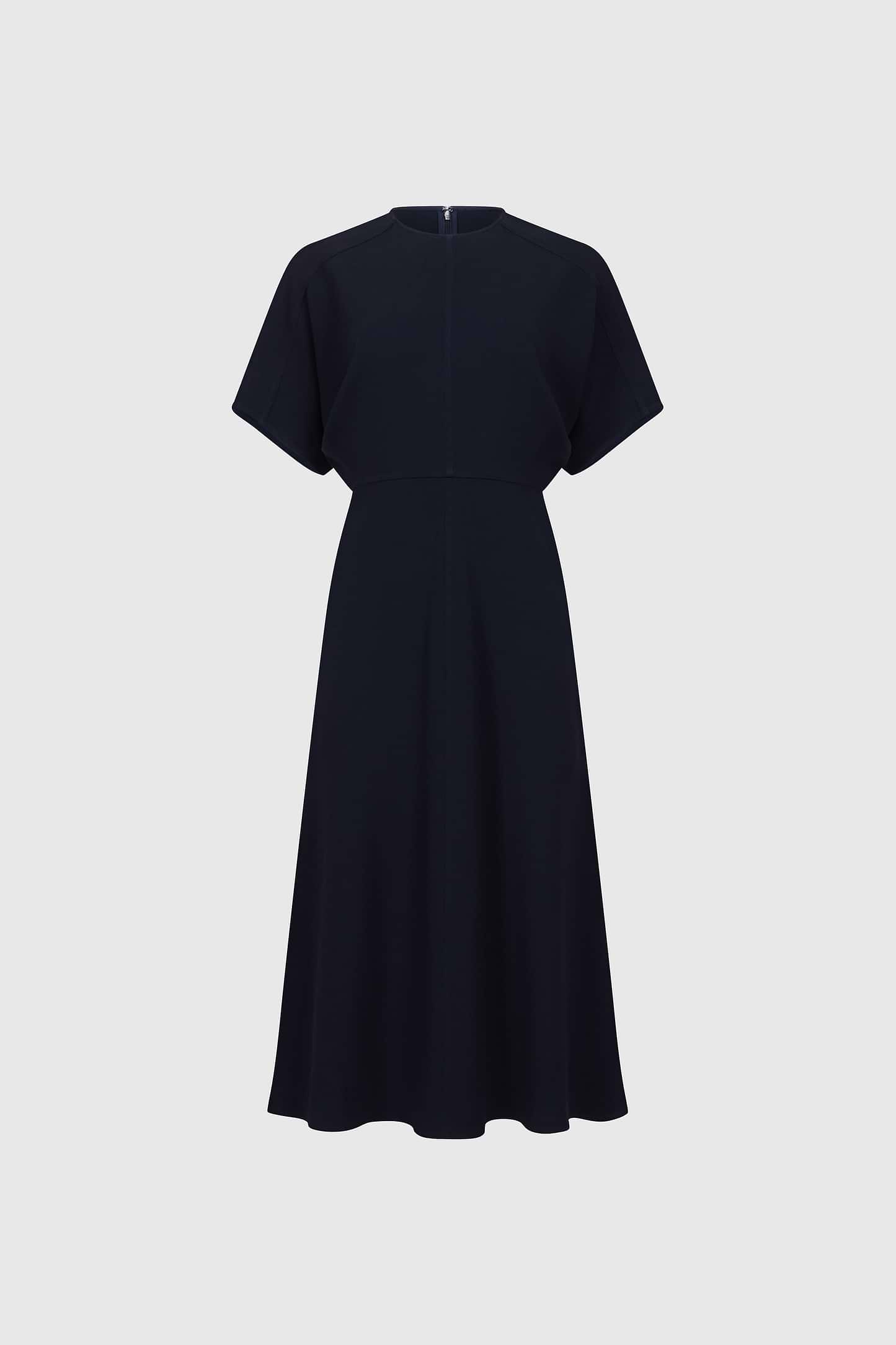 Eleanor Midi Dress In Navy