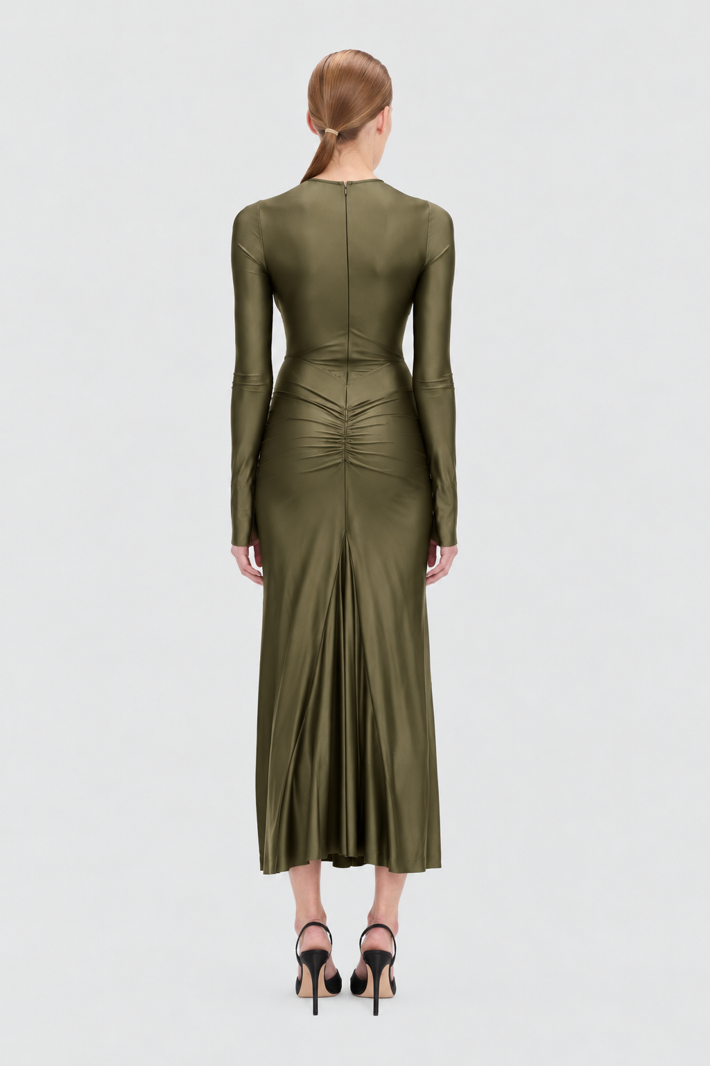 Frances Midi Dress In Green