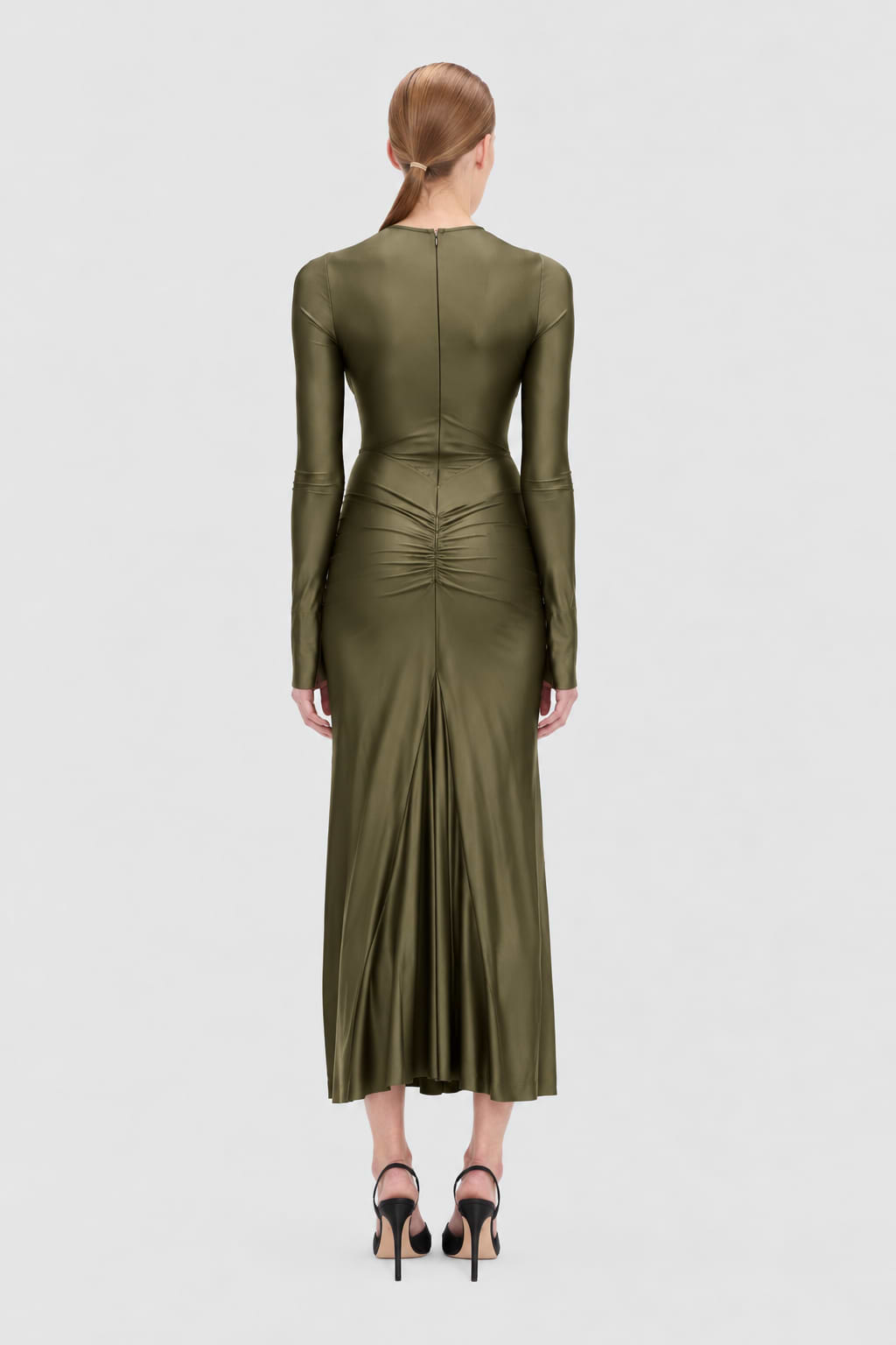Frances Midi Dress In Green