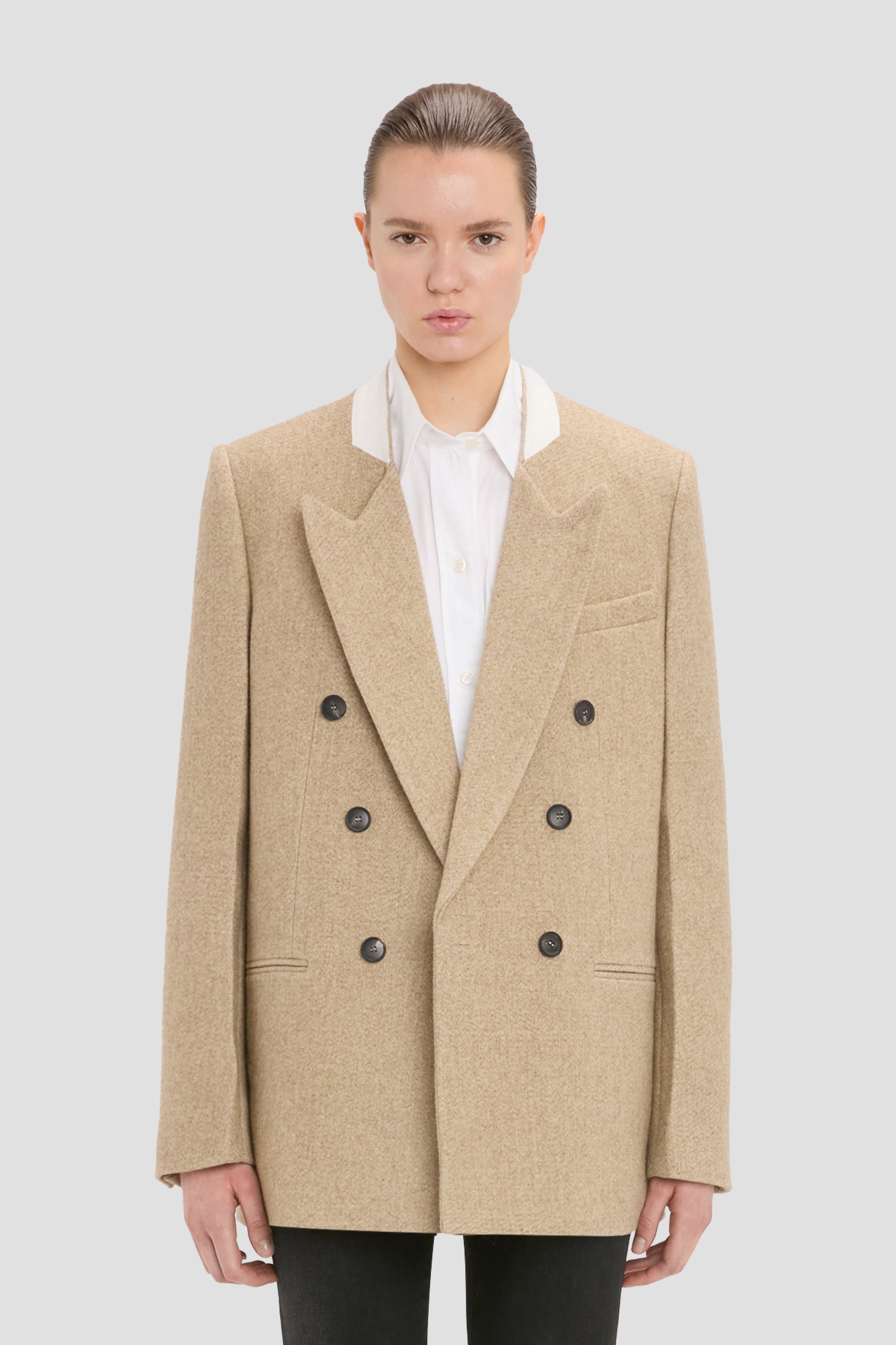 Beatrice Jacket In Camel Melange