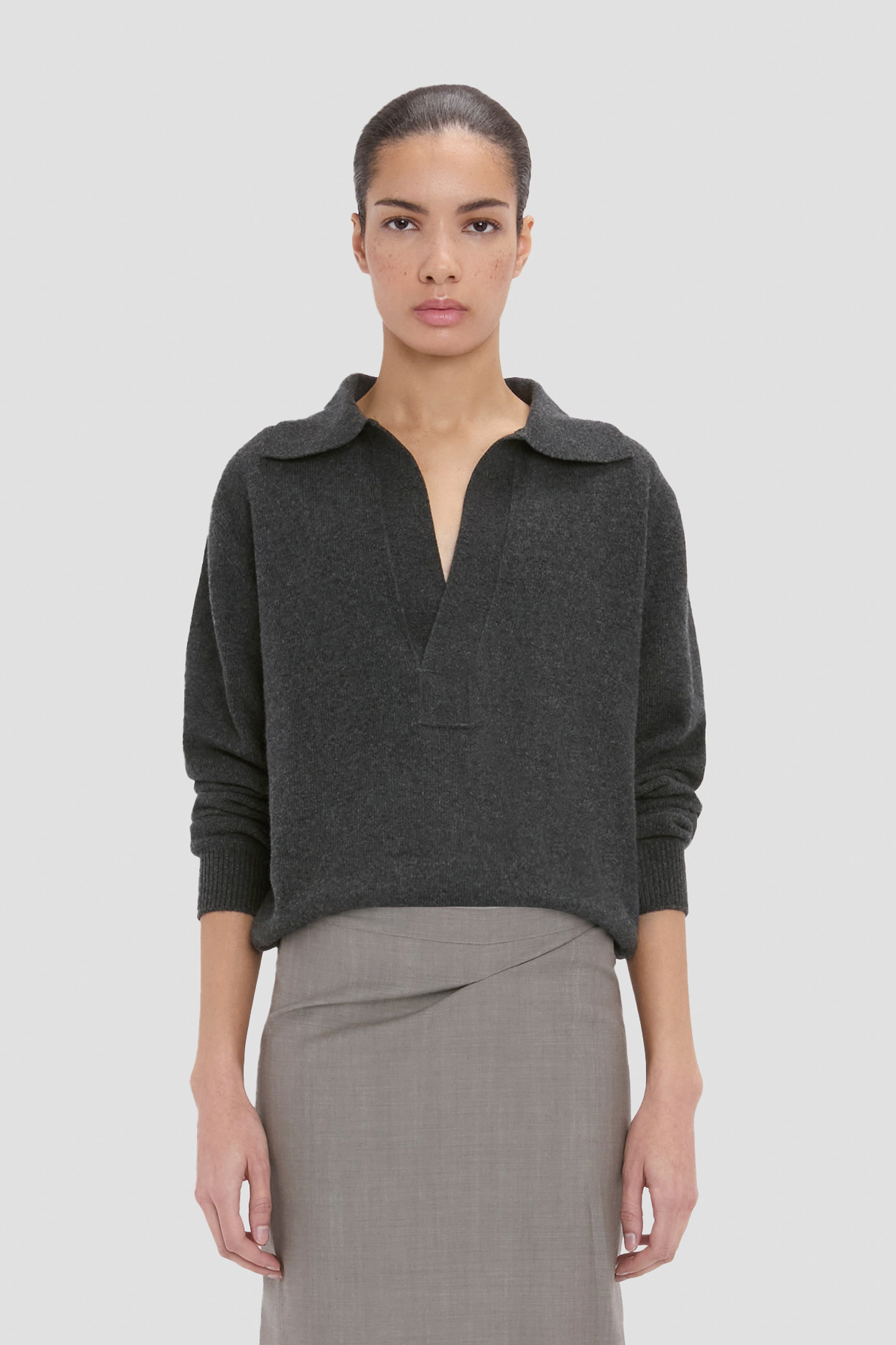 Genevieve Jumper In Grey Melange