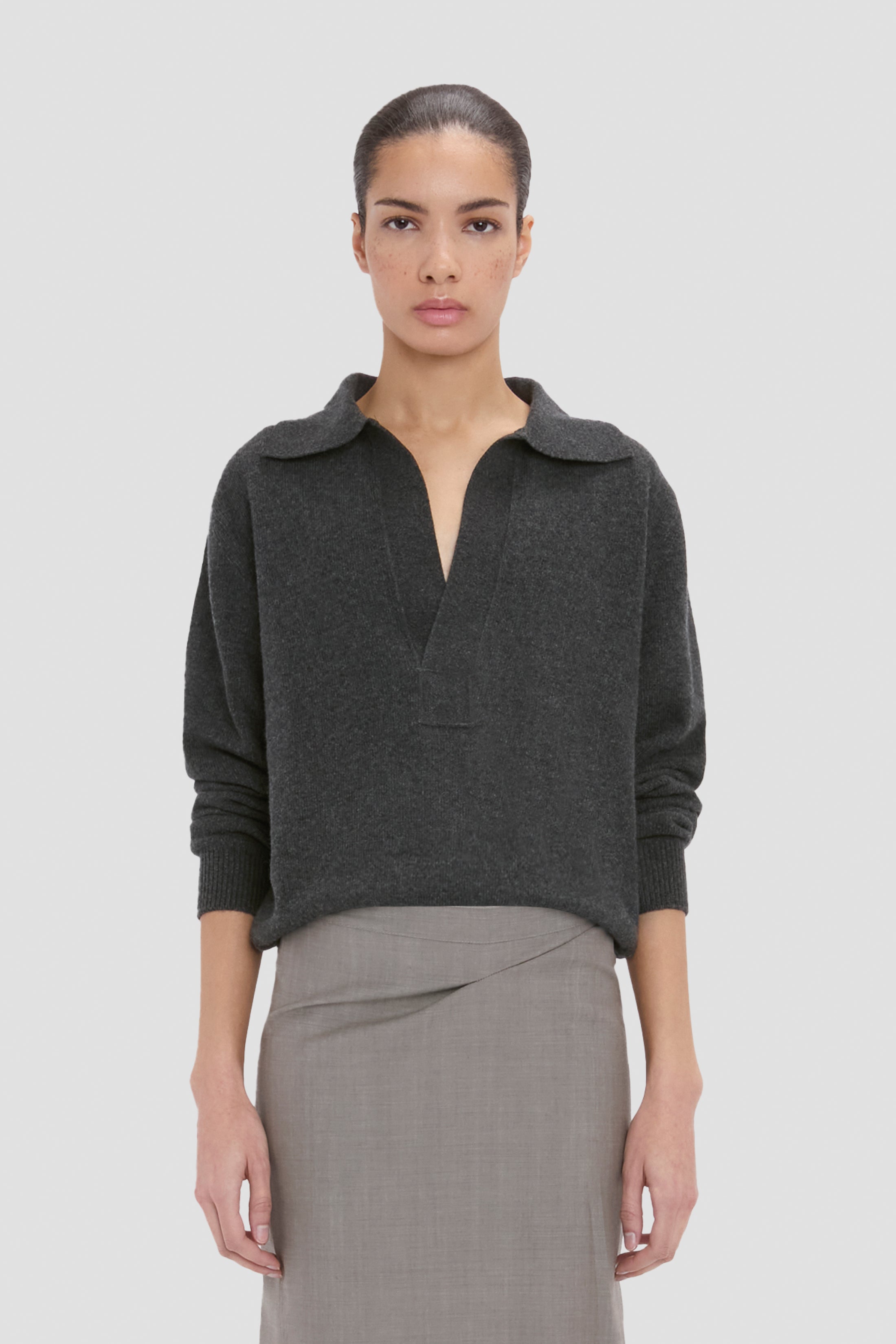 Genevieve Jumper In Grey Melange
