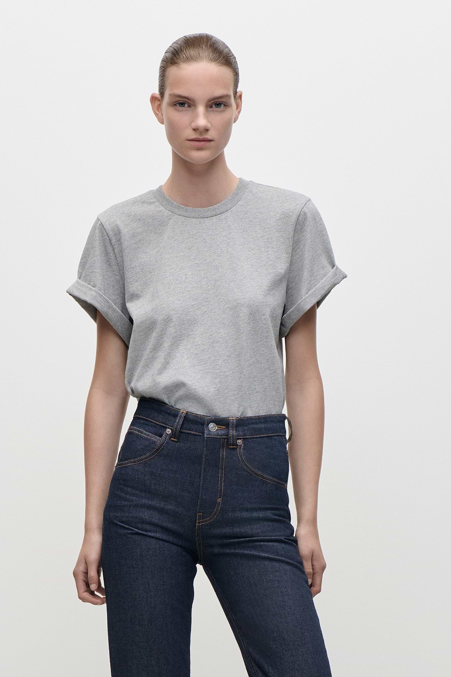 Tilly T-Shirt In Grey Marl