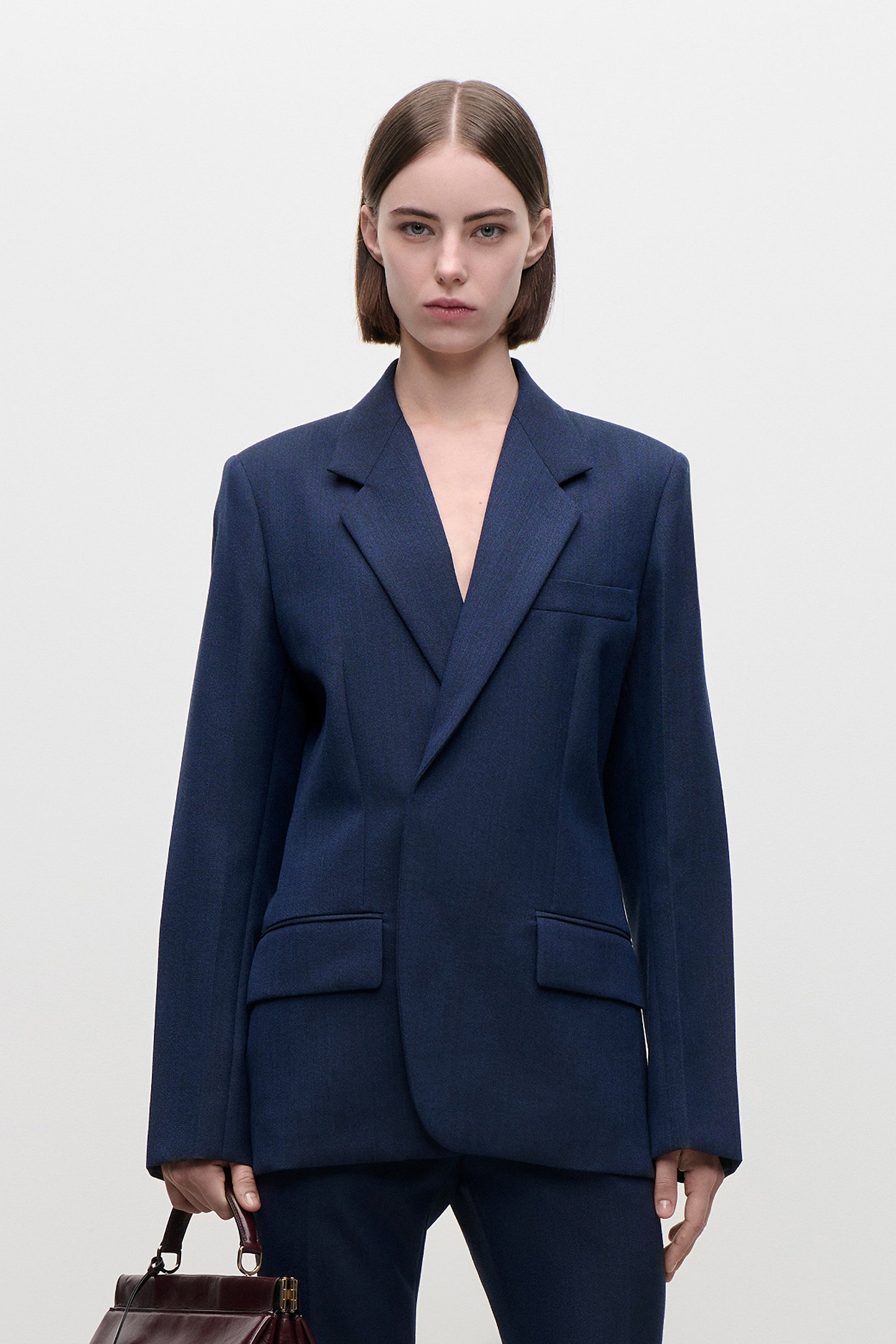 Single Breasted Jacket In Blue