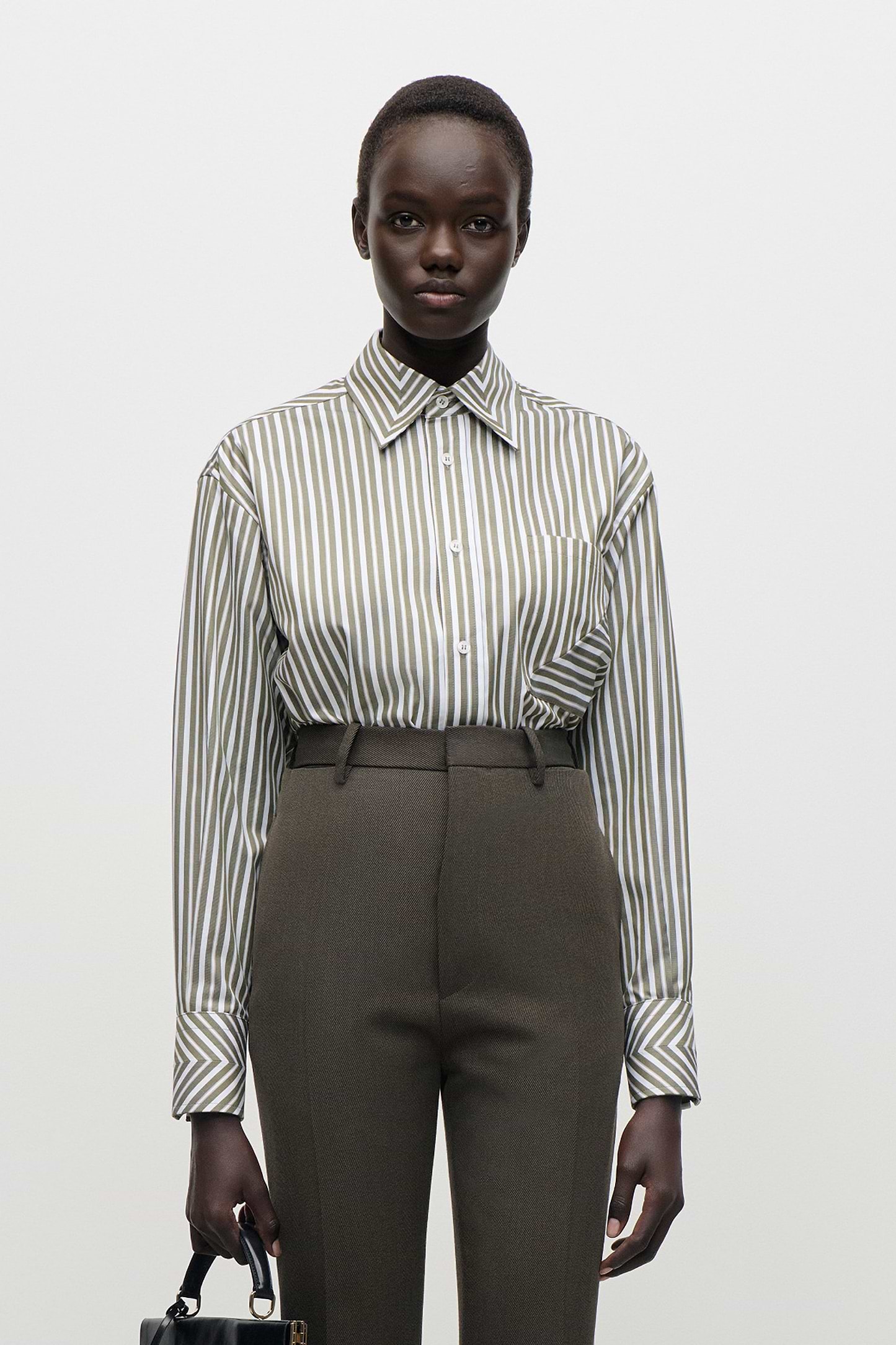 Pocket Detail Shirt In Green