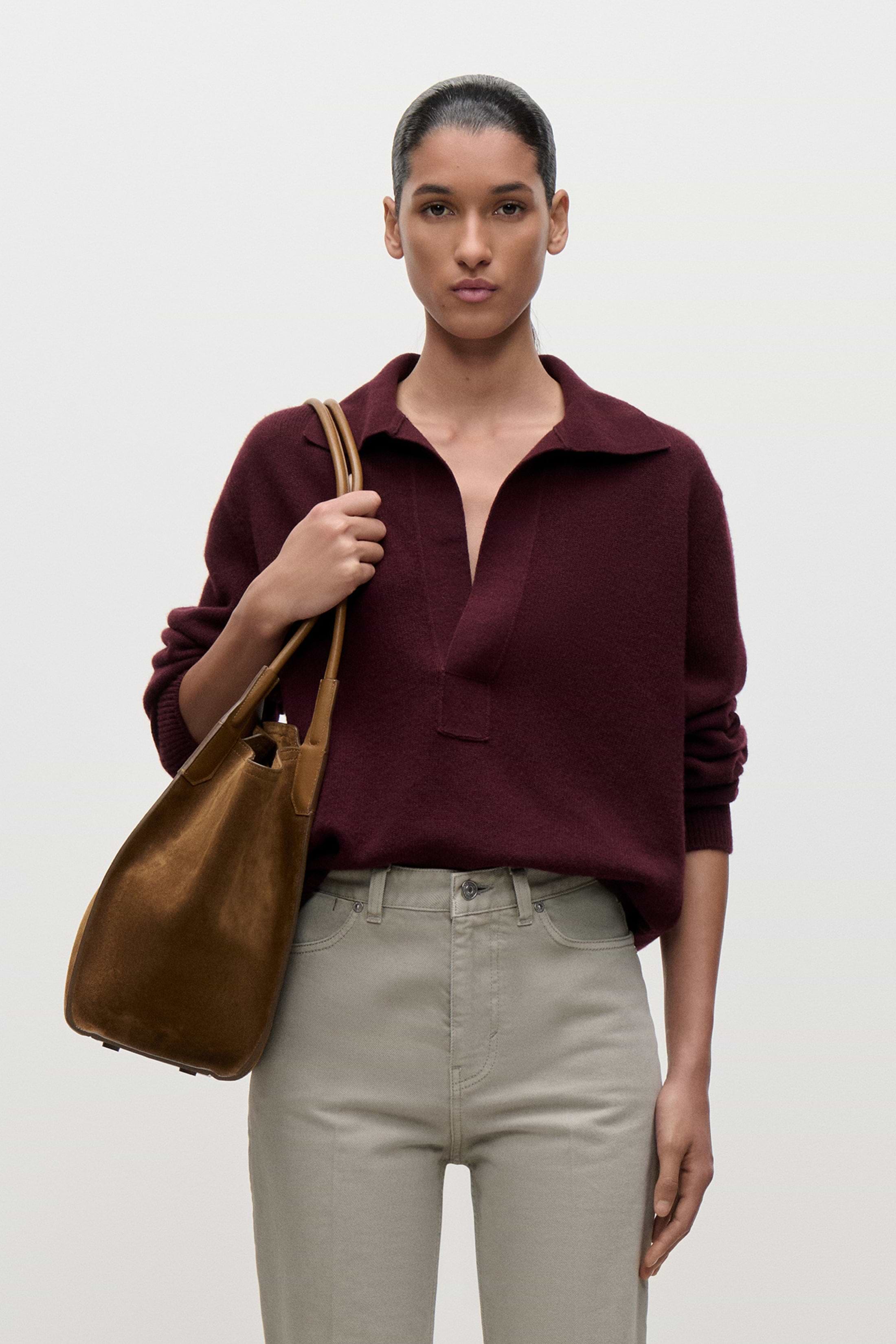 Genevieve Jumper In Burgundy