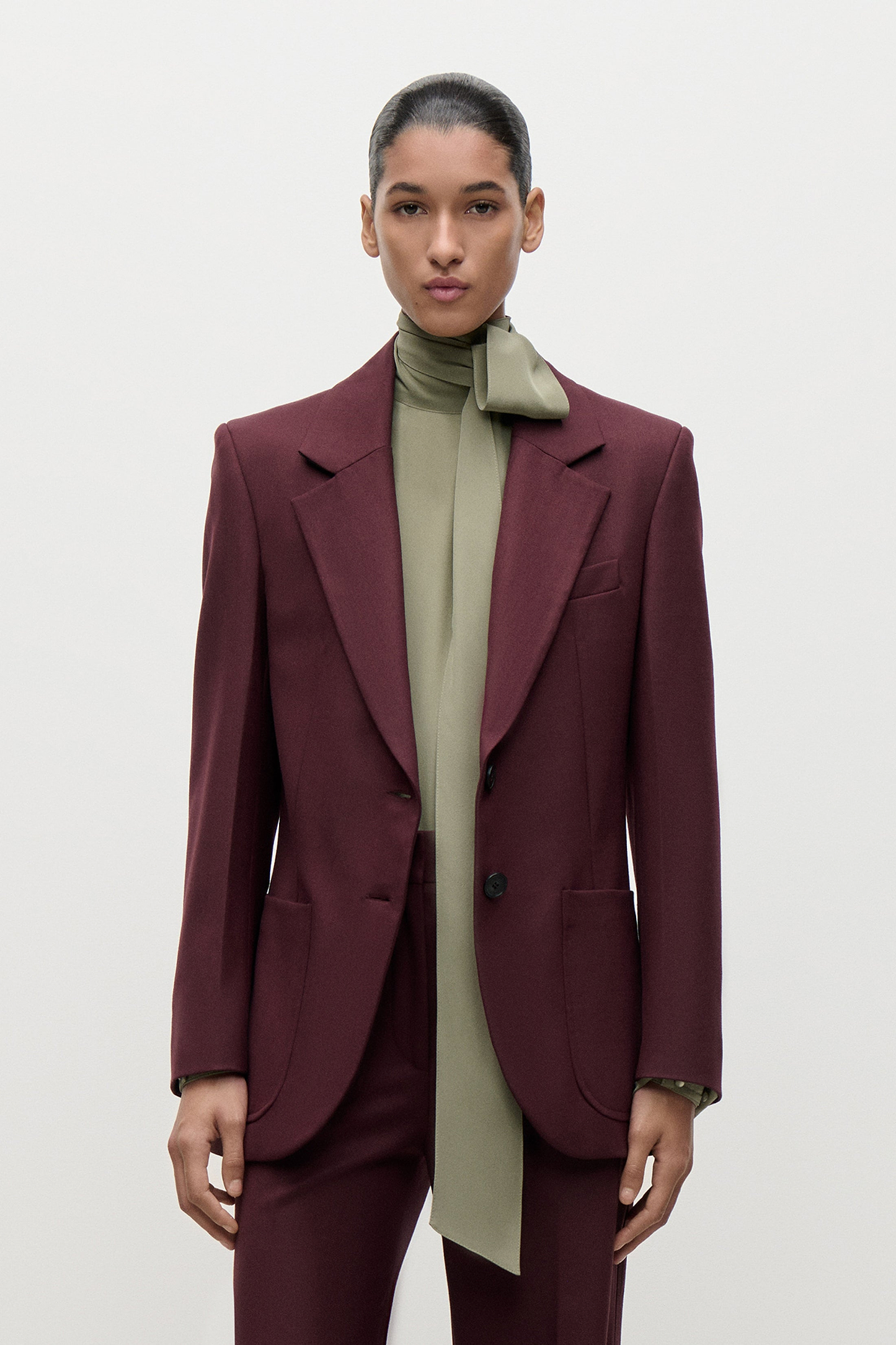 Katherine Jacket In Burgundy