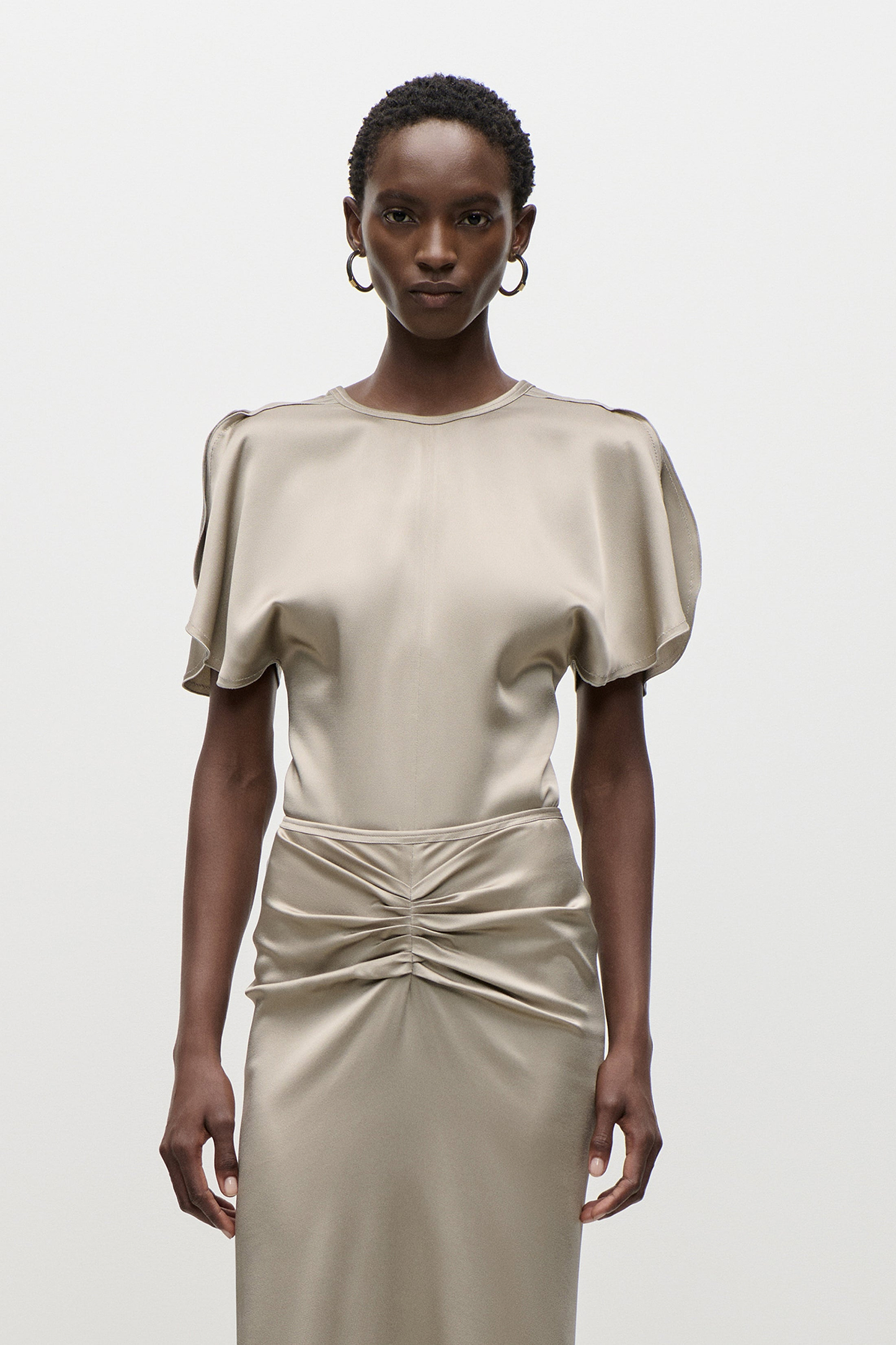Bela Top In Light Grey