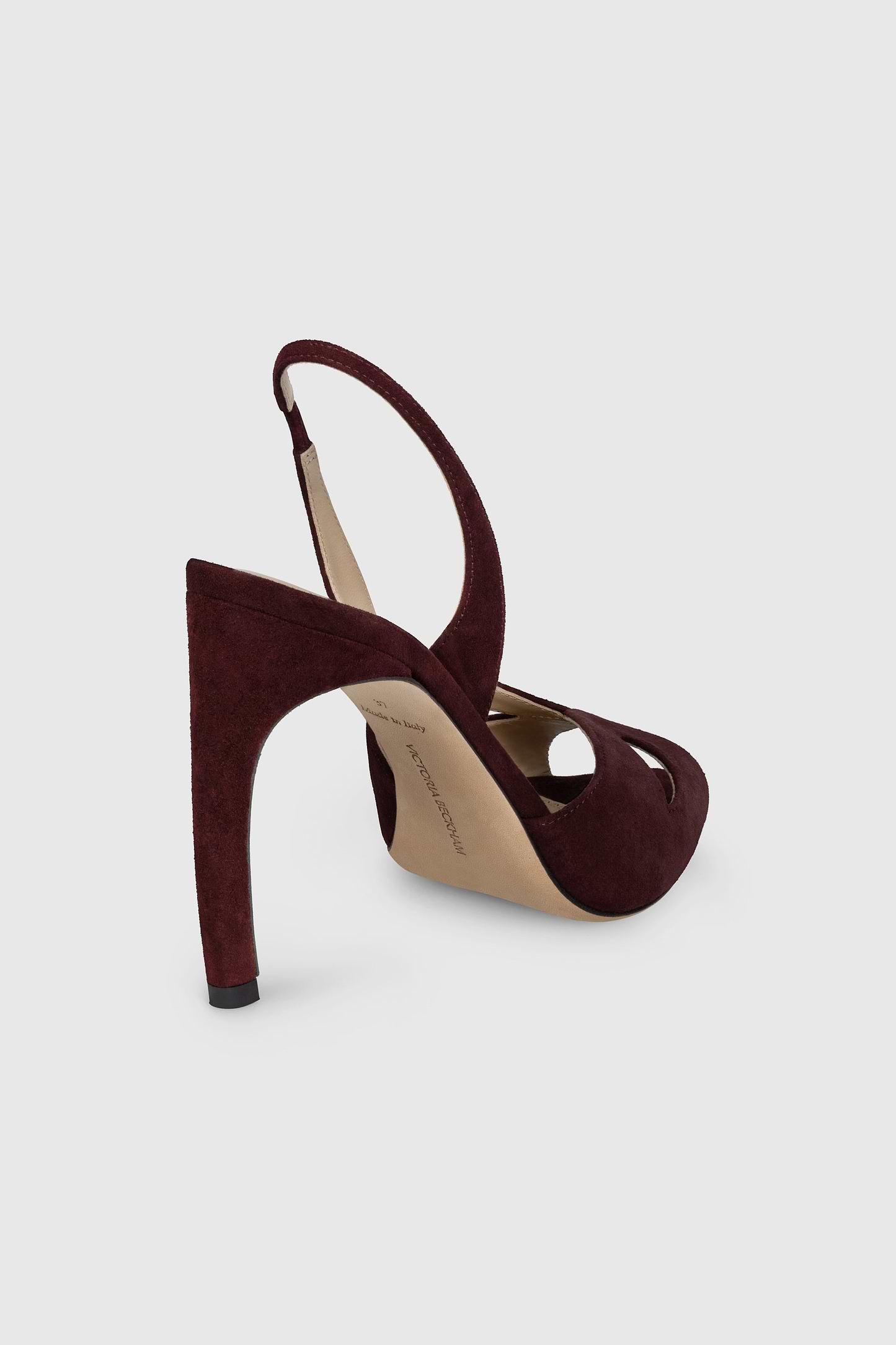 Harlow Mask Halter Back 100 Burgundy Suede