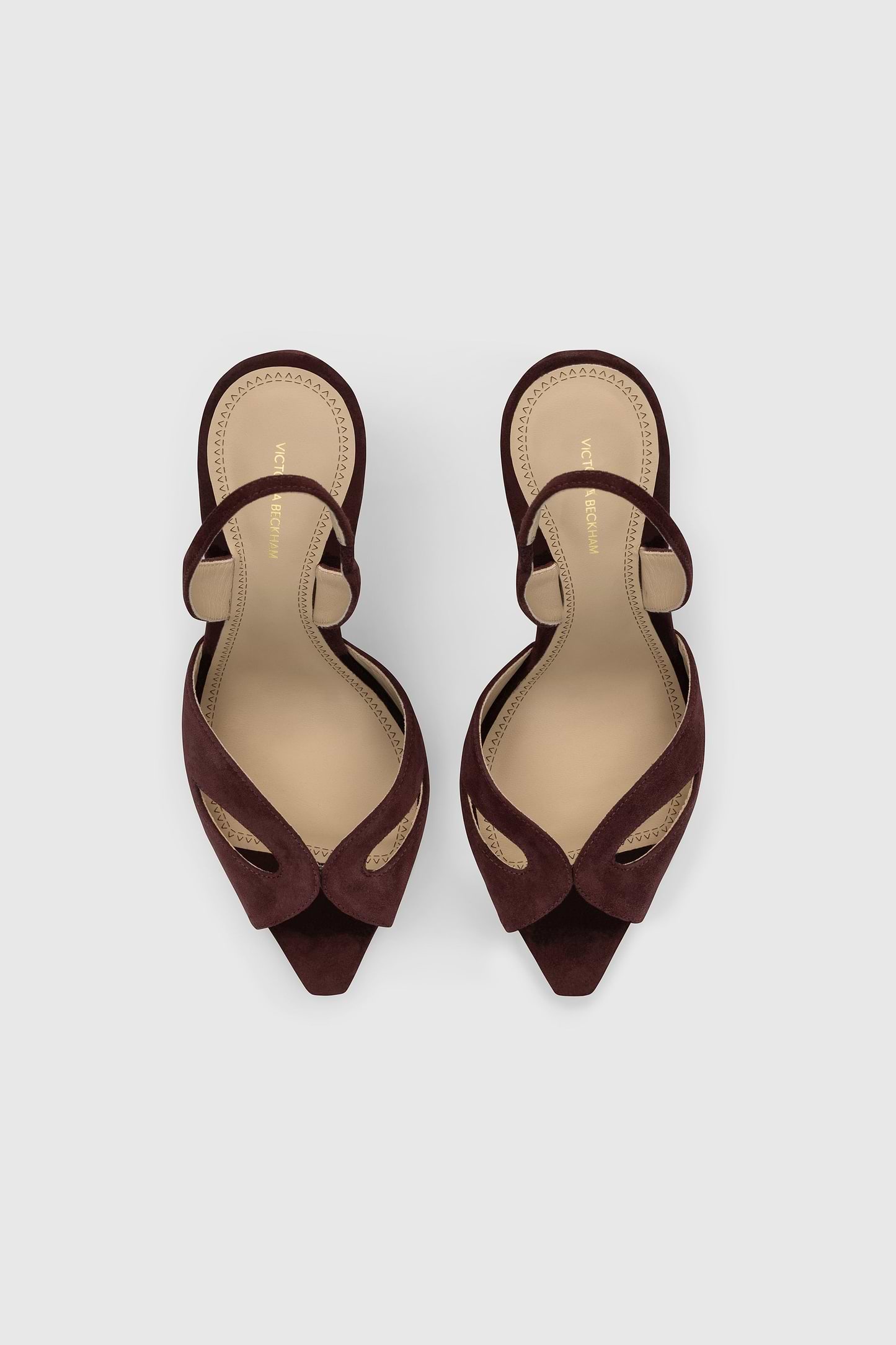 Harlow Mask Halter Back 100 Burgundy Suede