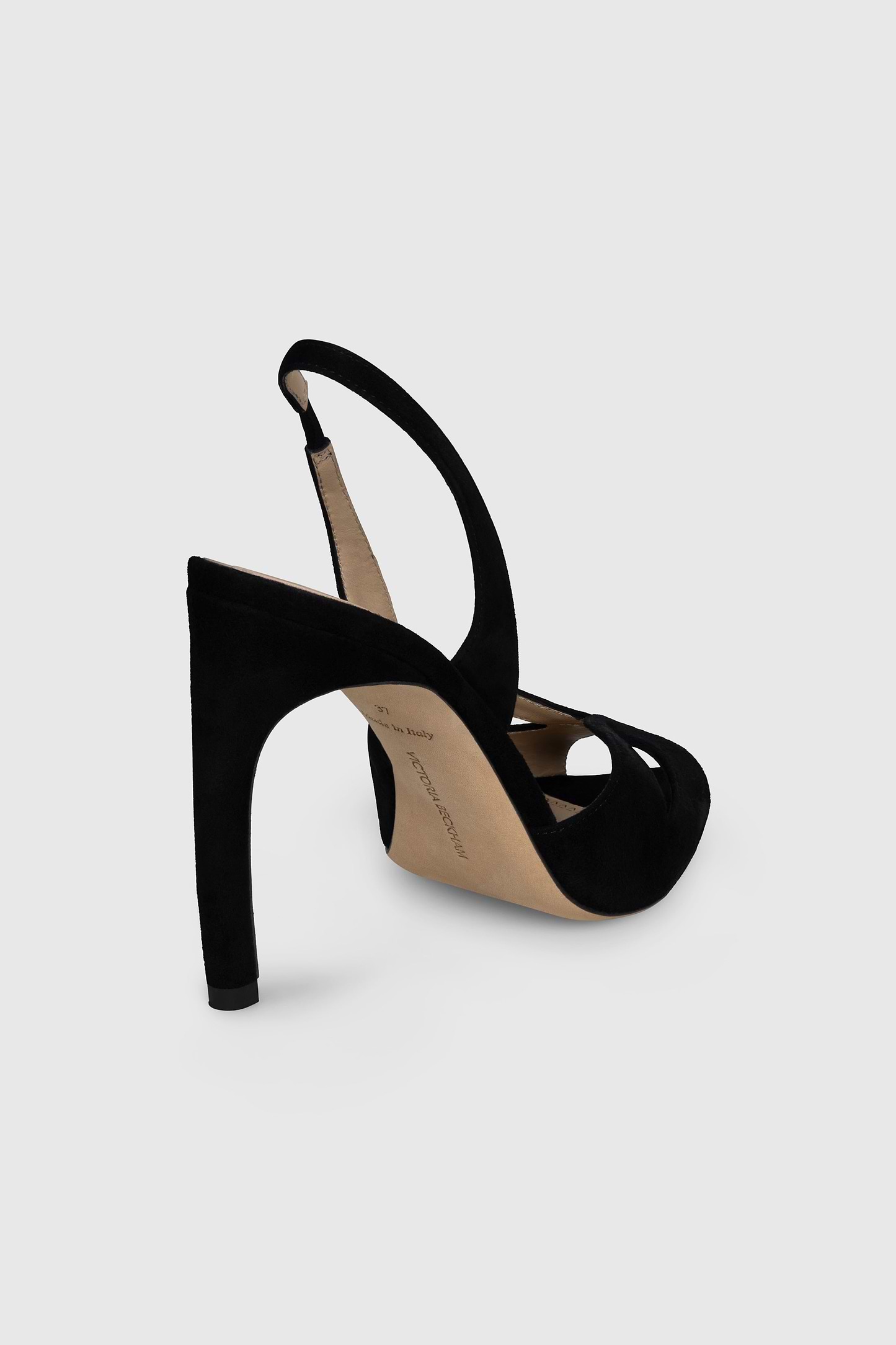 Harlow Mask Halter Back 100 Black Suede