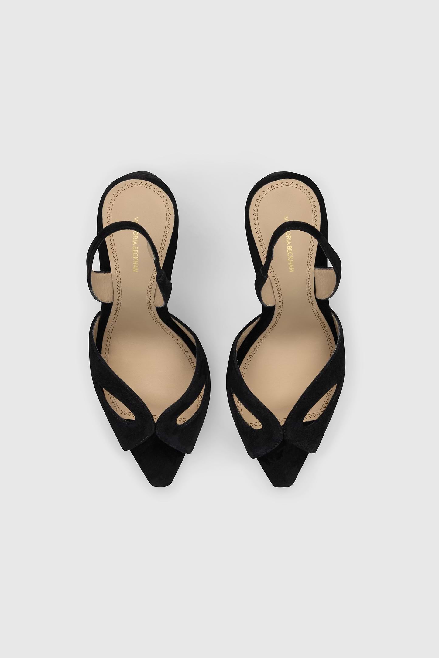 Harlow Mask Halter Back 100 Black Suede