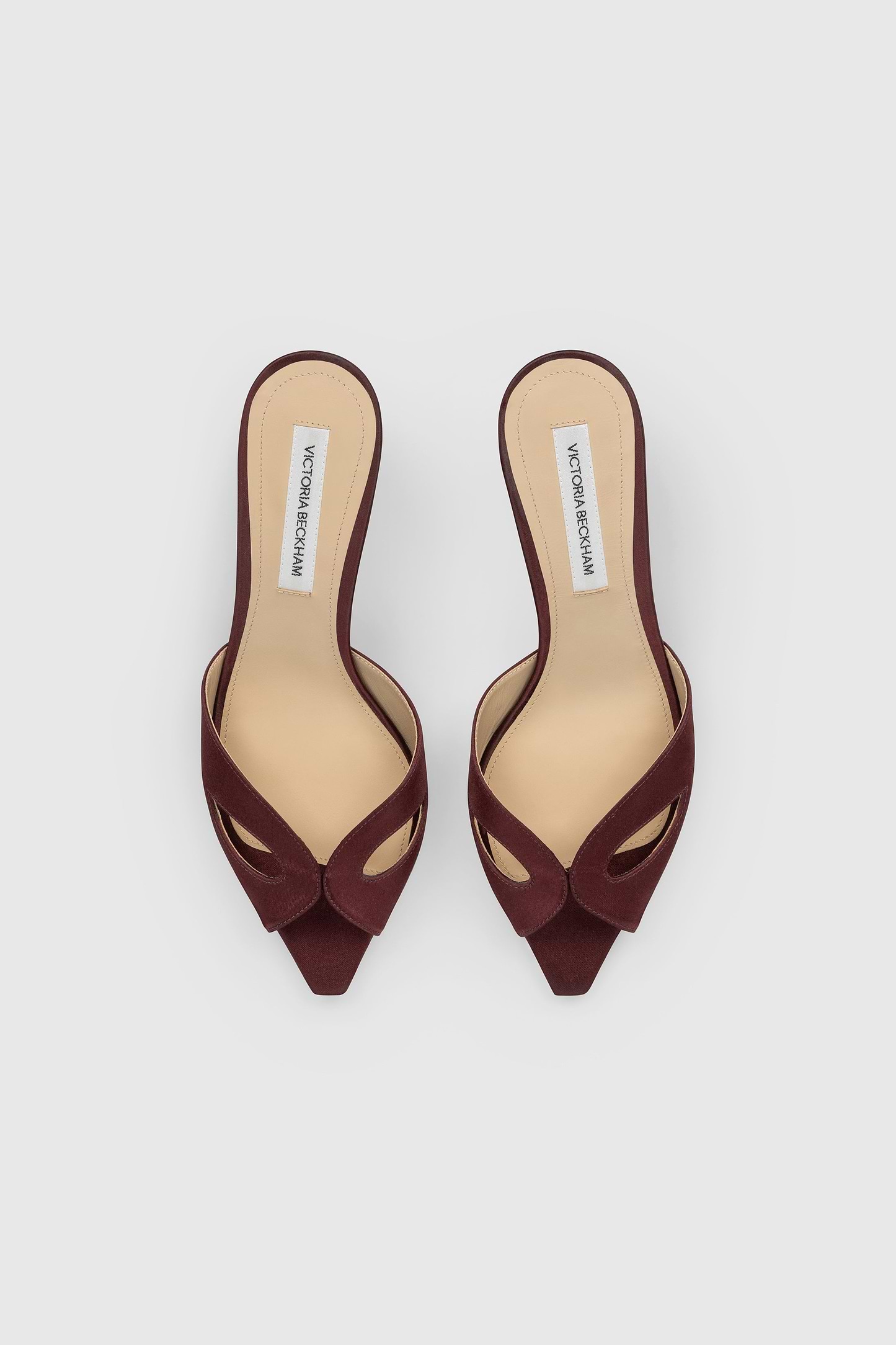 Harlow Mask Mule 55 Burgundy Satin