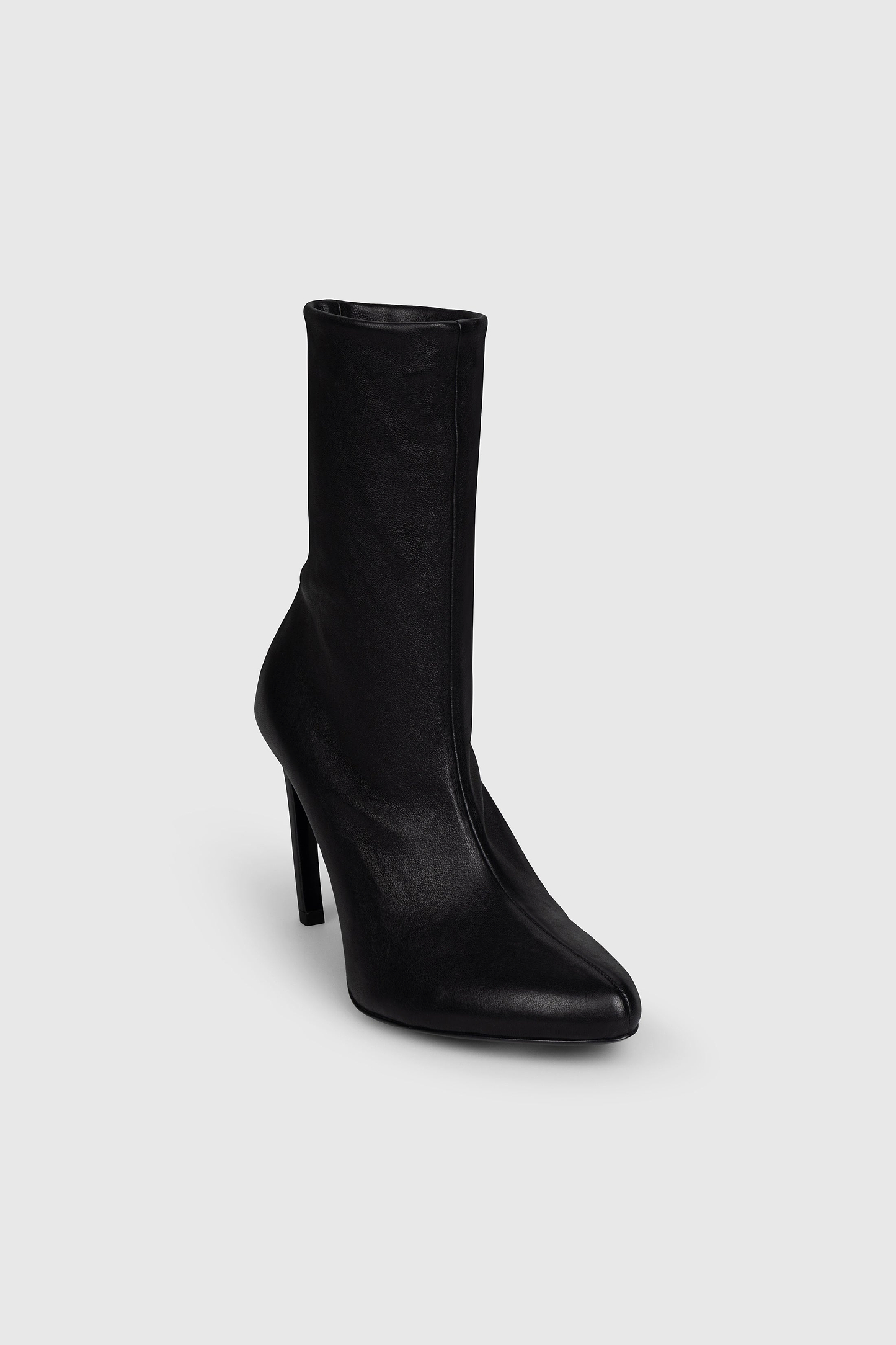 Harlow Mid Boot 100 Black Stretch Nappa Leather