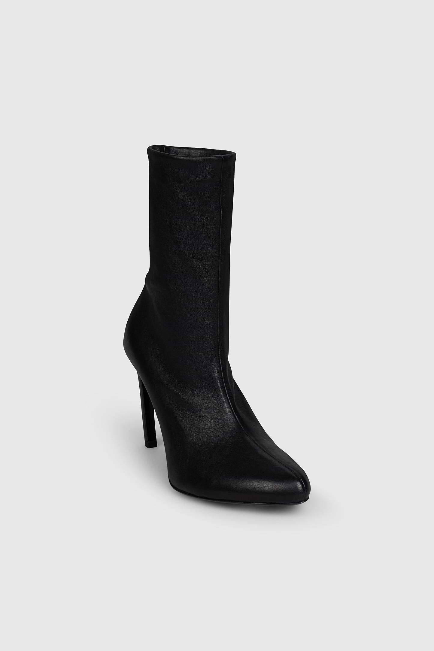 Harlow Mid Boot 100 Black Stretch Nappa Leather