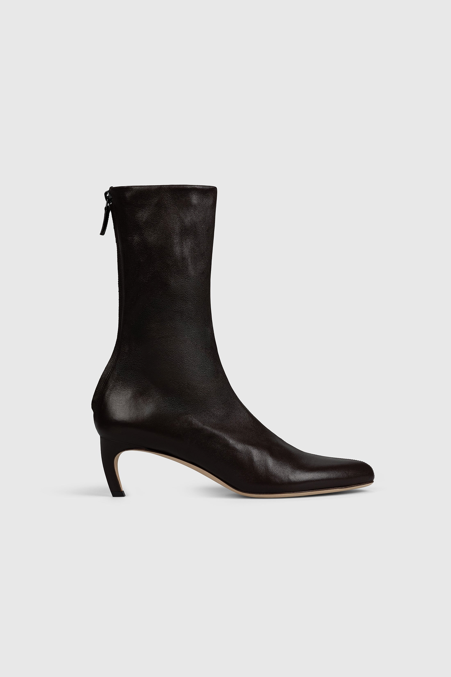 Harlow Mid Boot 55 Brown Stretch Nappa Leather