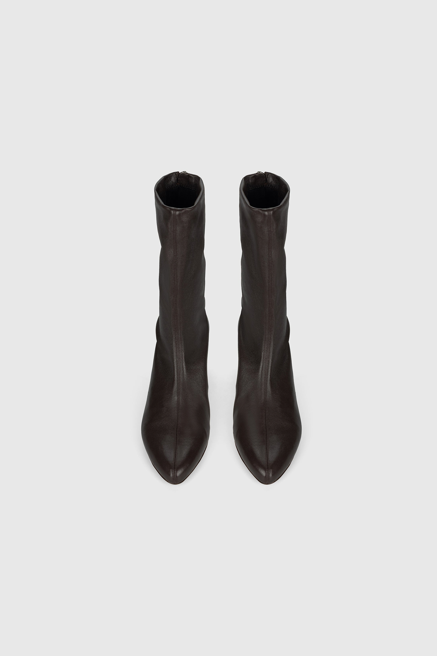Harlow Mid Boot 55 Brown Stretch Nappa Leather