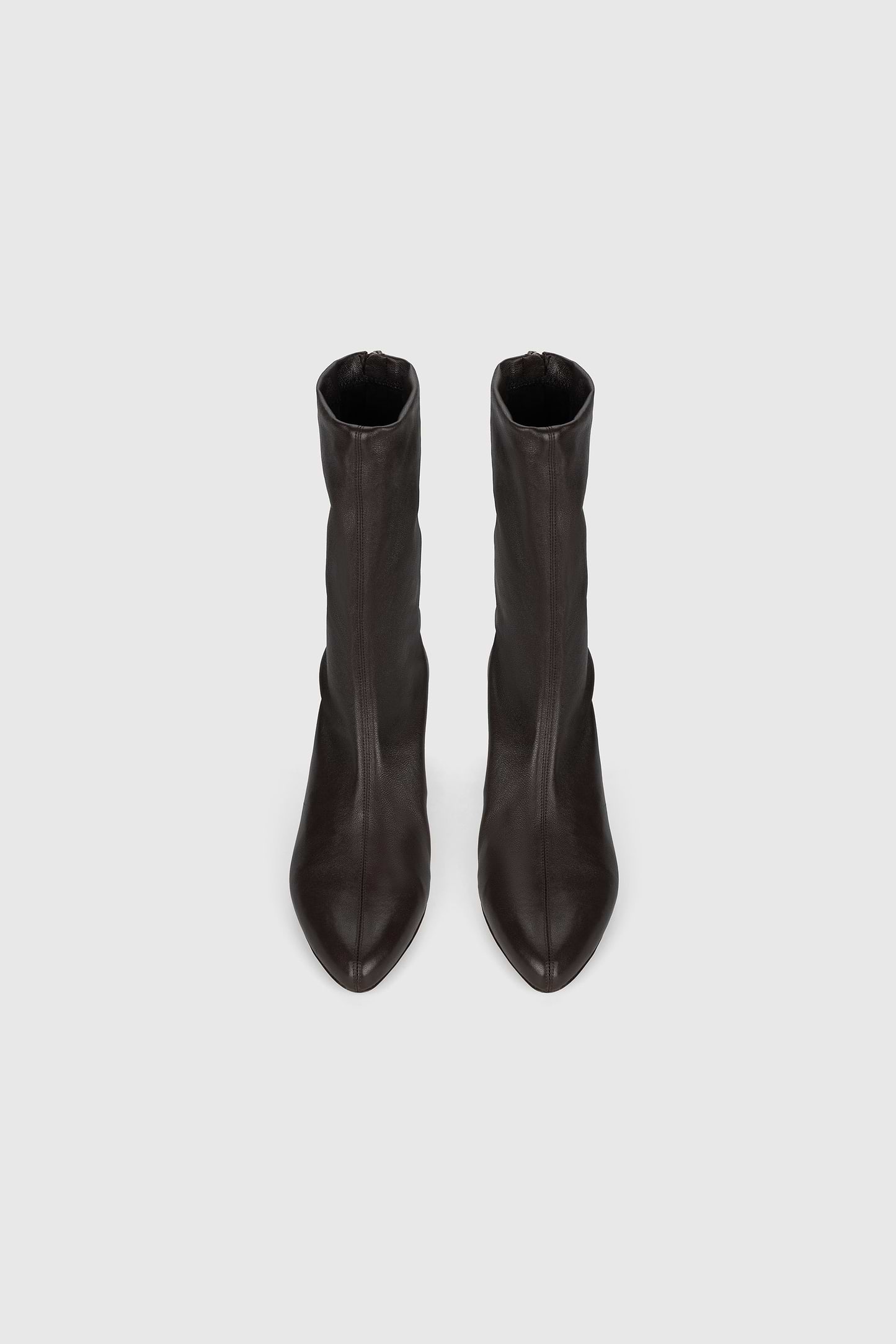Harlow Mid Boot 55 Brown Stretch Nappa Leather