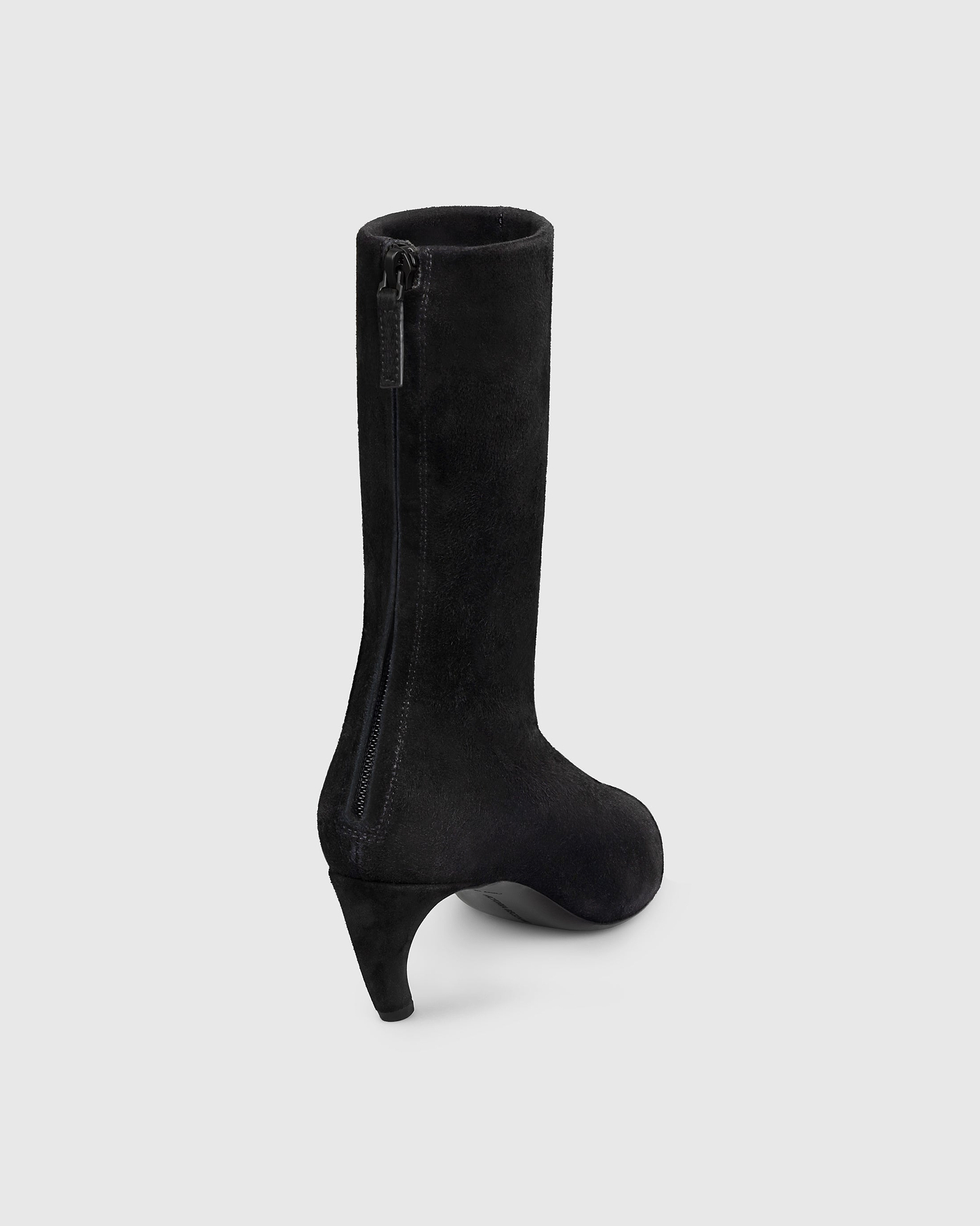 Harlow Mid Boot 55 Black Stretch Suede