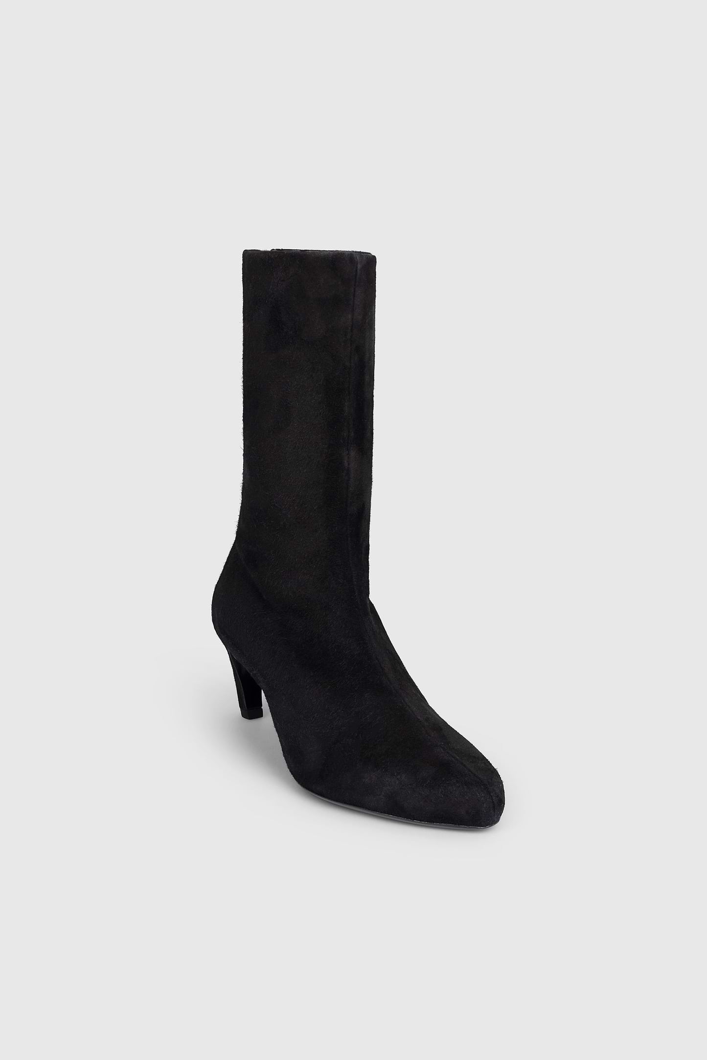 Harlow Mid Boot 55 Black Stretch Suede