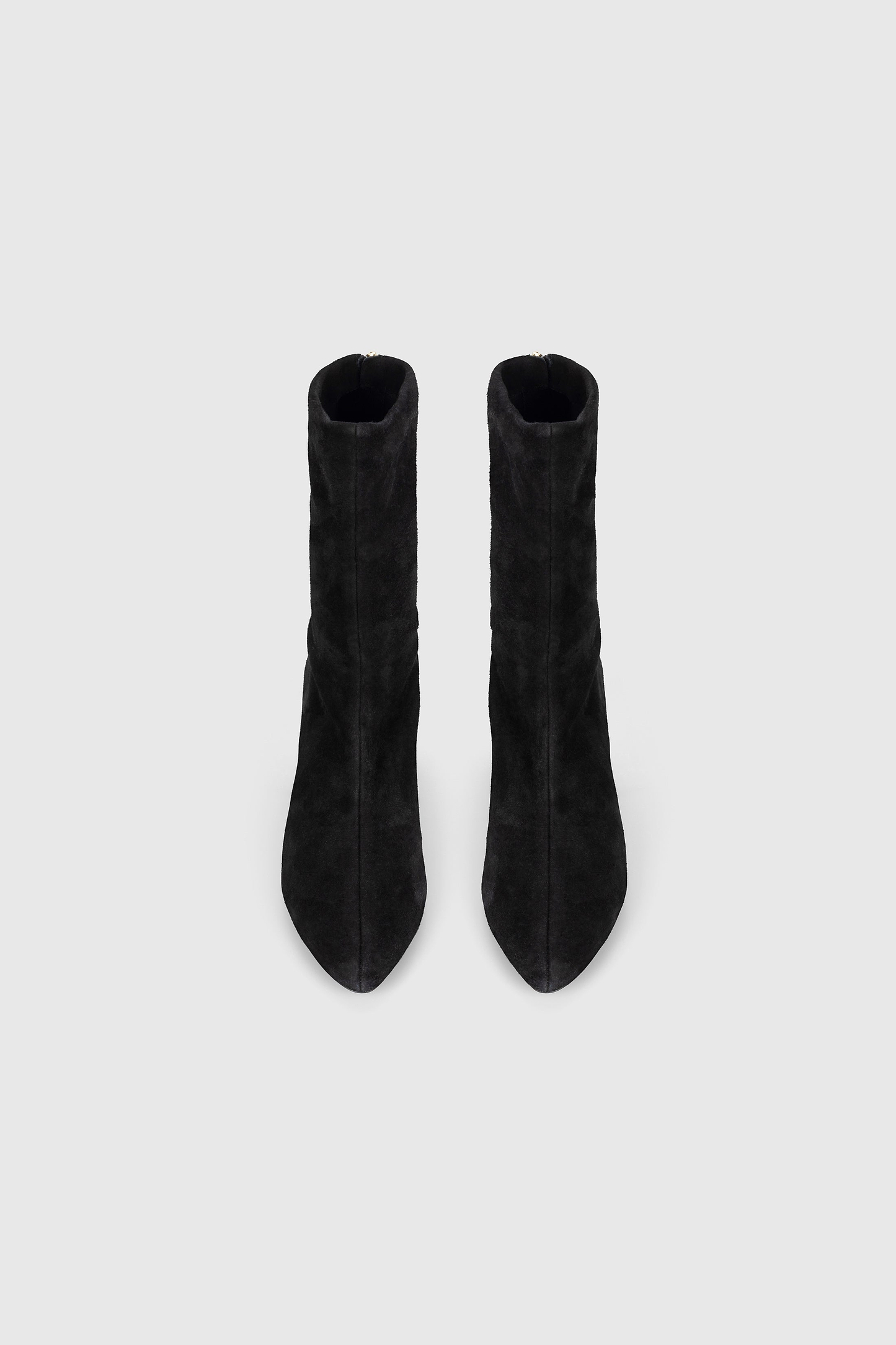 Harlow Mid Boot 55 Black Stretch Suede