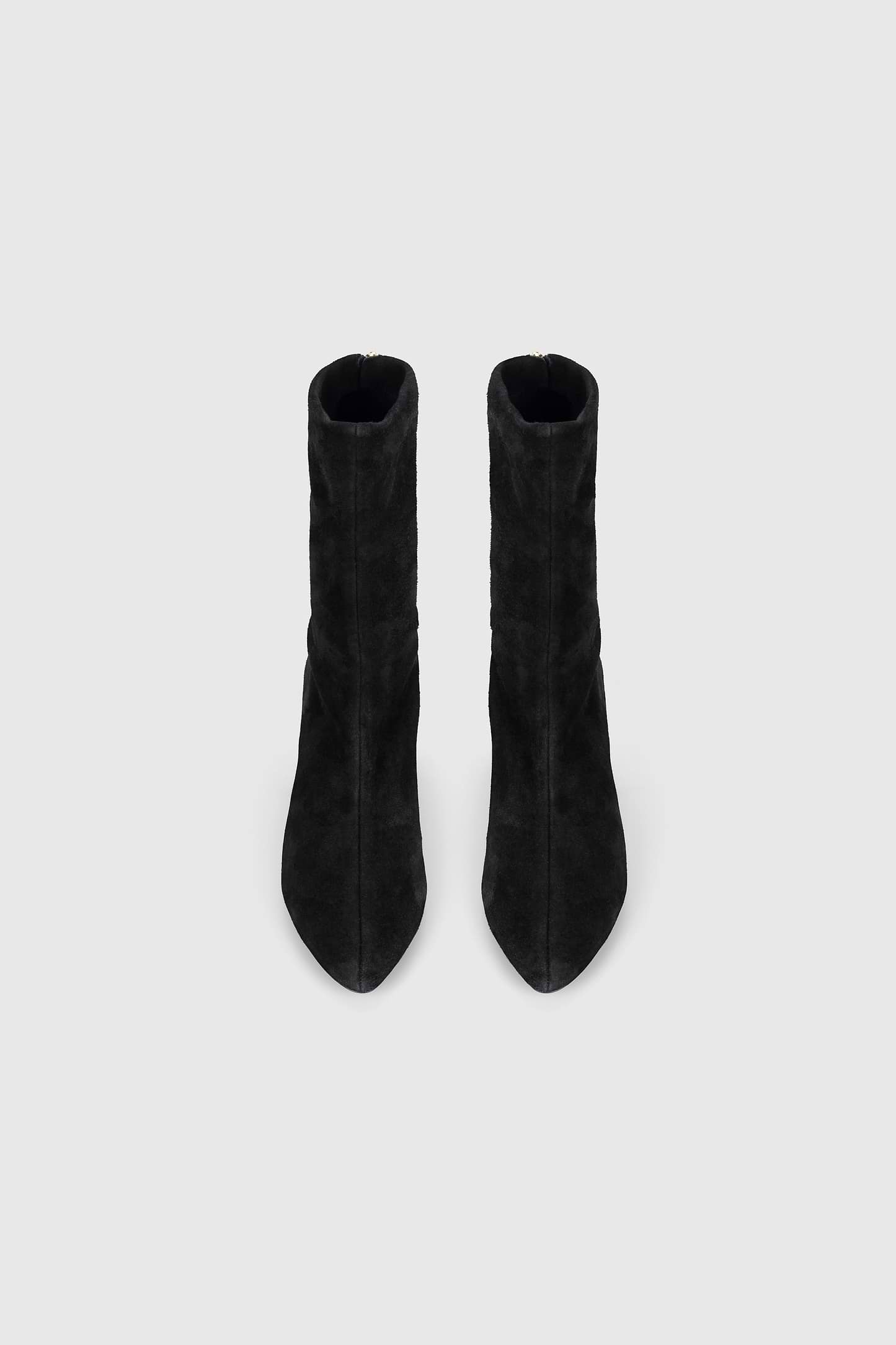 Harlow Mid Boot 55 Black Stretch Suede