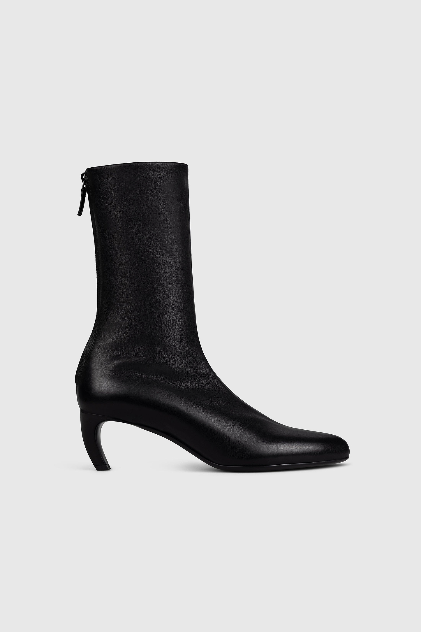 Harlow Mid Boot 55 Black Stretch Nappa Leather