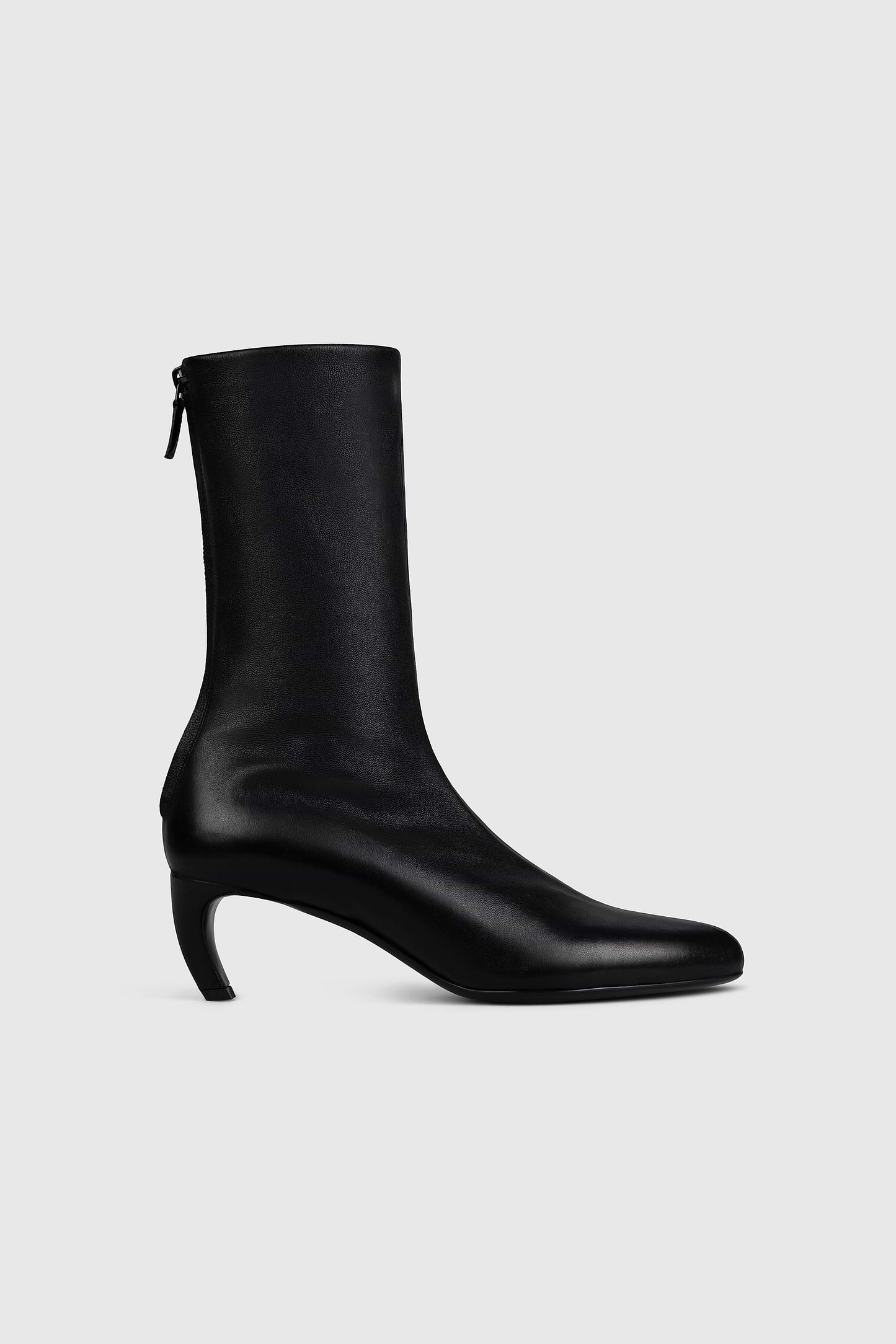 Harlow Mid Boot 55 Black Stretch Nappa Leather