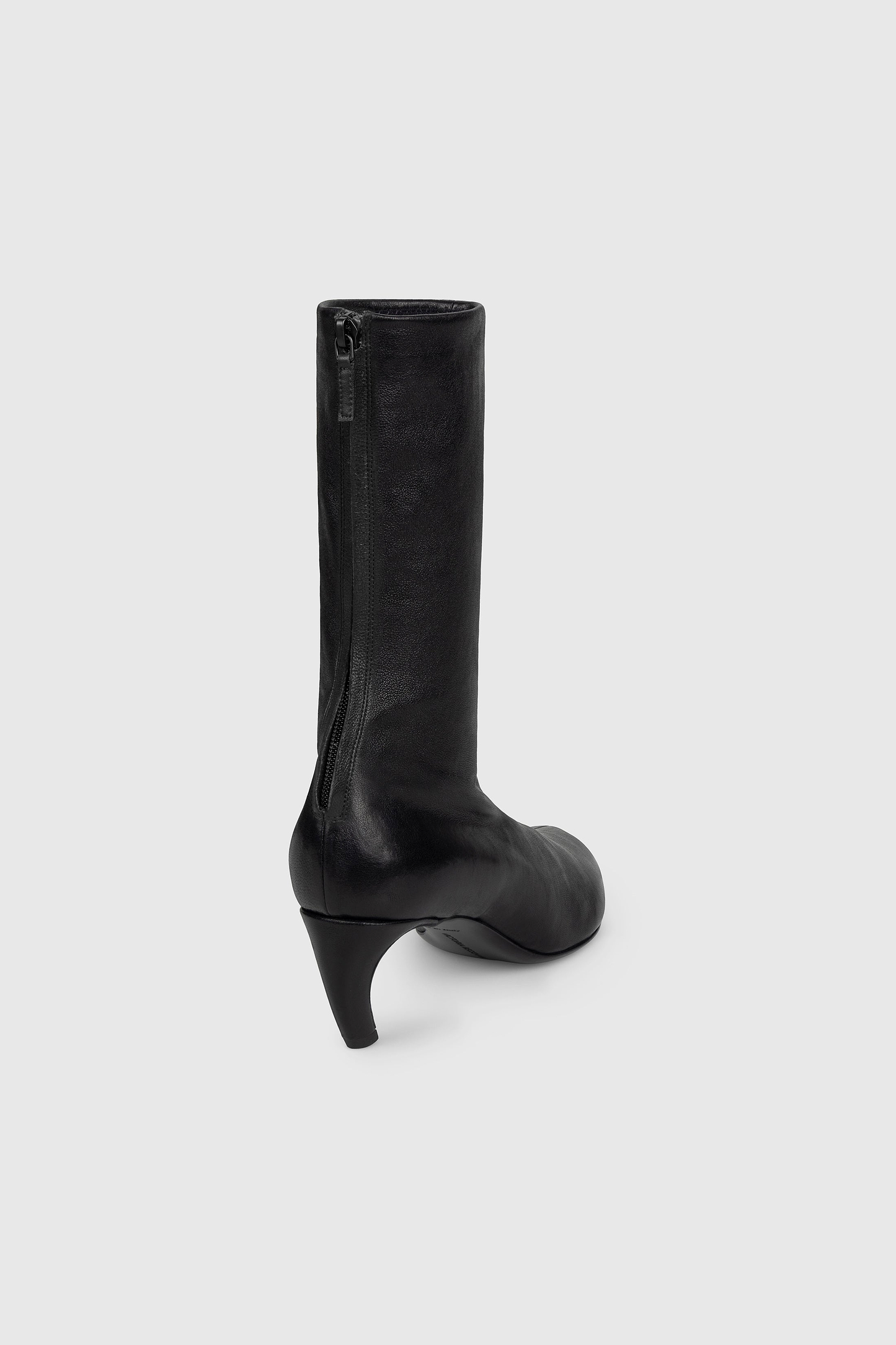 Harlow Mid Boot 55 Black Stretch Nappa Leather