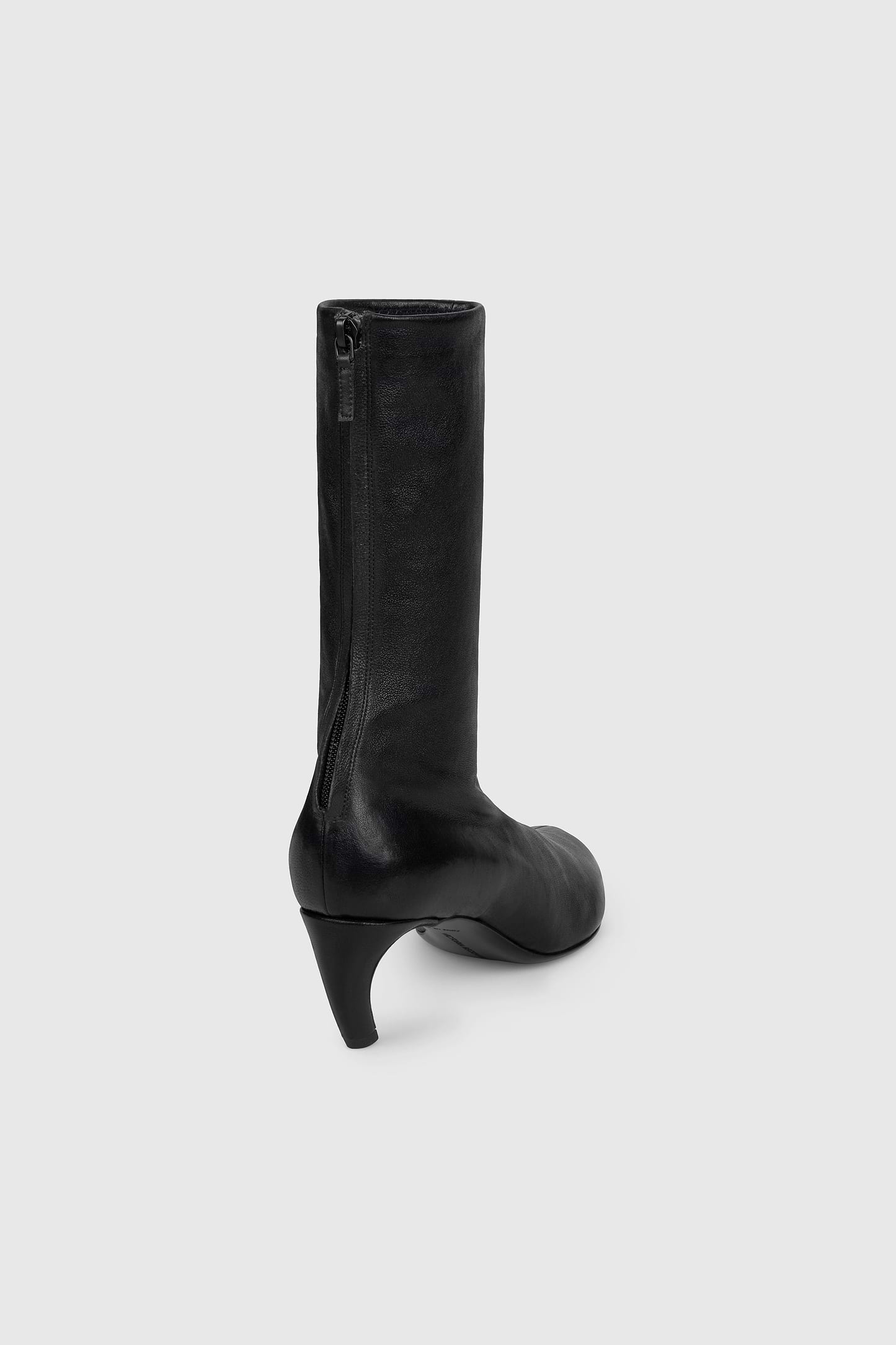 Harlow Mid Boot 55 Black Stretch Nappa Leather