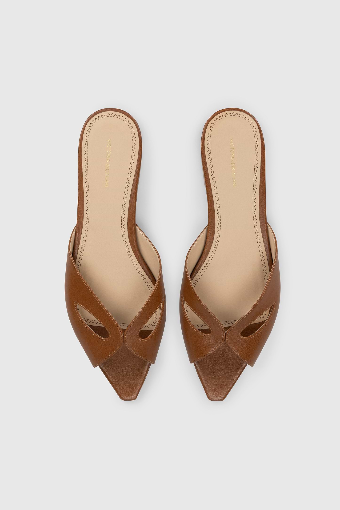 Harlow Mask Flat Sandal Caramel Nappa Leather