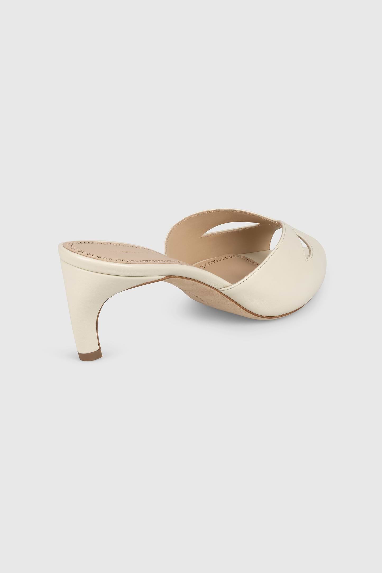 Harlow Mask Mule 55 Ceramic Nappa Leather