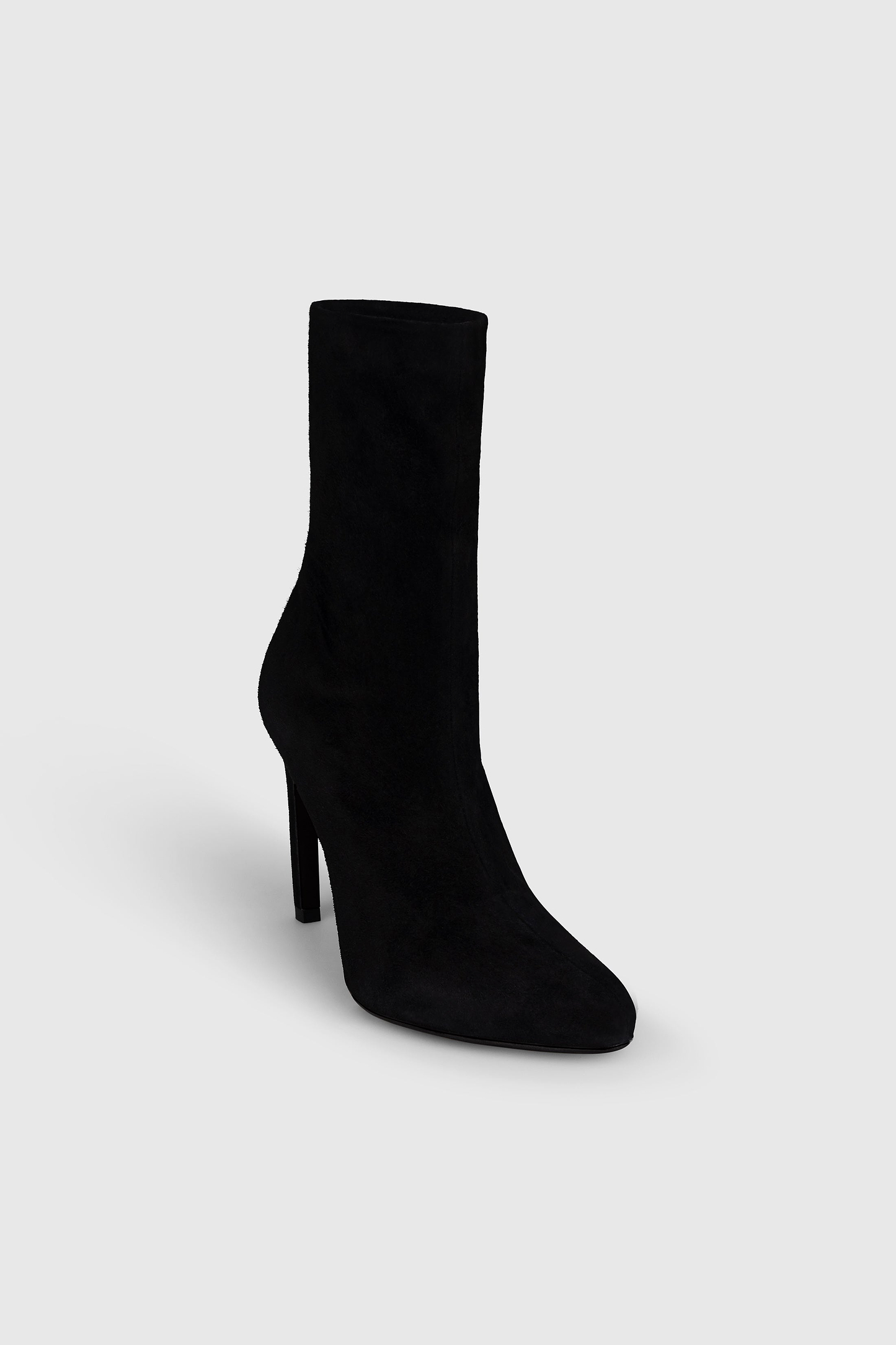 Harlow Mid Boot 100 Black Stretch Suede