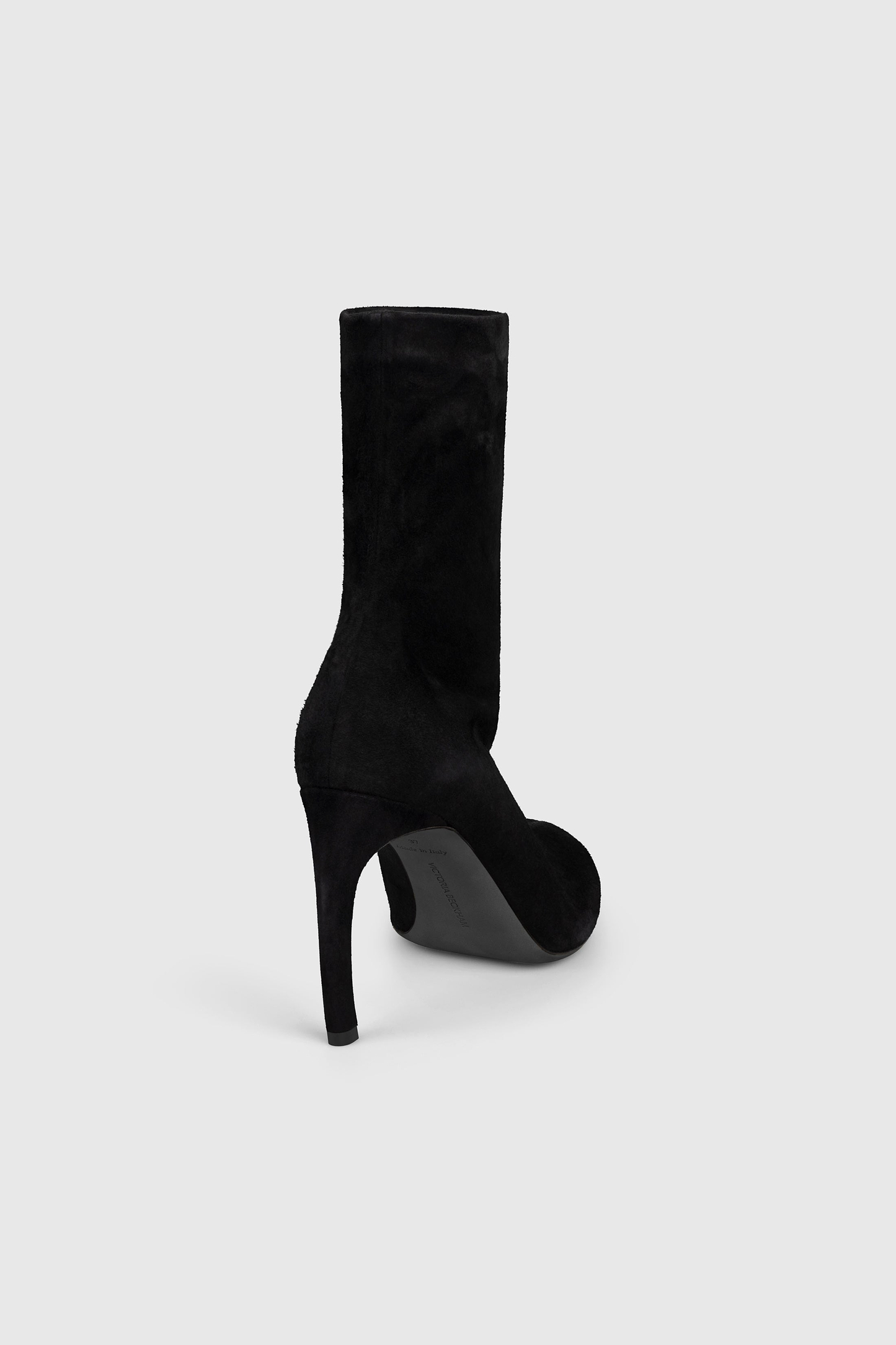 Harlow Mid Boot 100 Black Stretch Suede