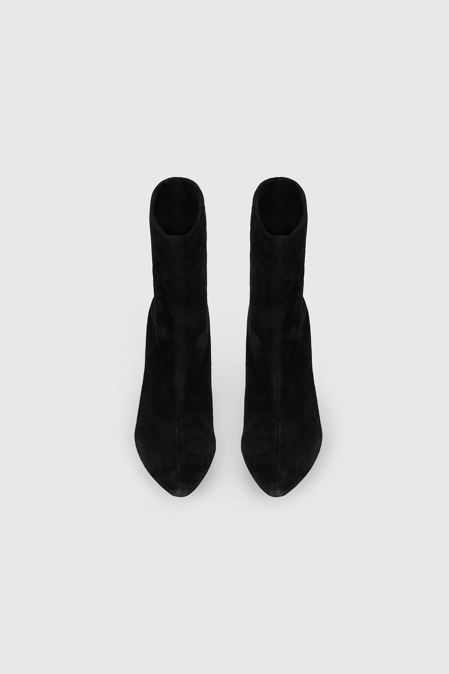 Harlow Mid Boot 100 Black Stretch Suede