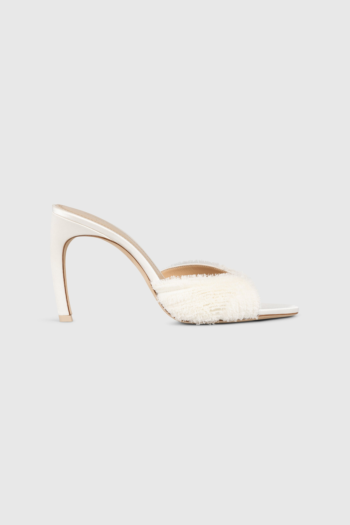 Harlow Open Toe Mule 100 Ivory Embroidery