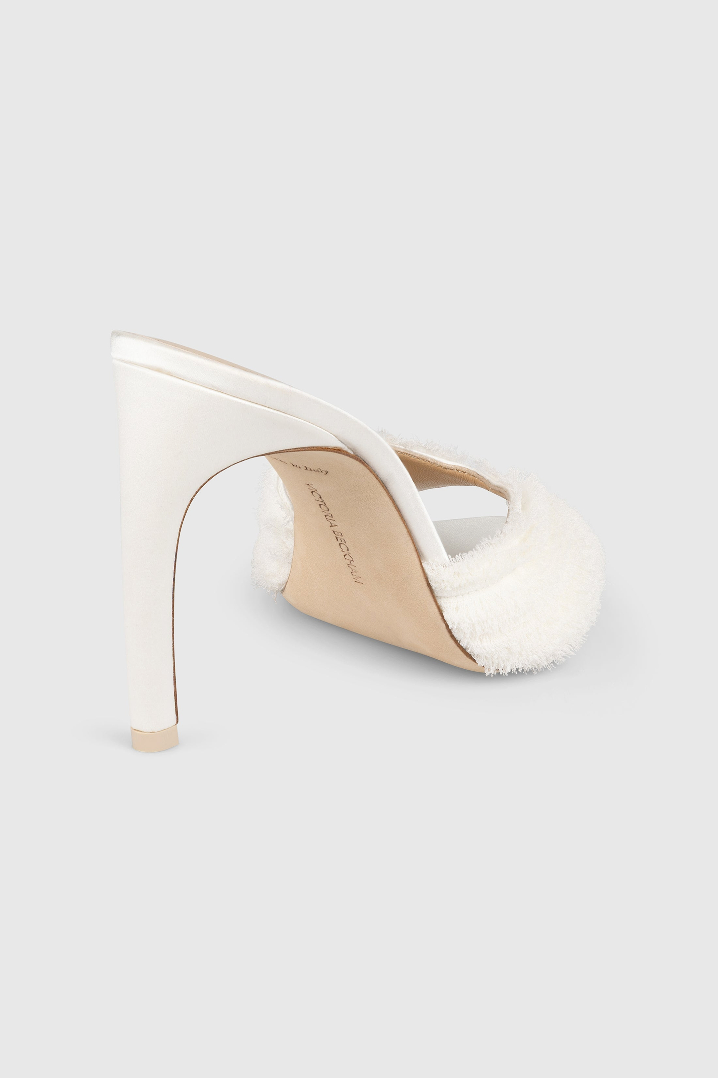 Harlow Open Toe Mule 100 Ivory Embroidery