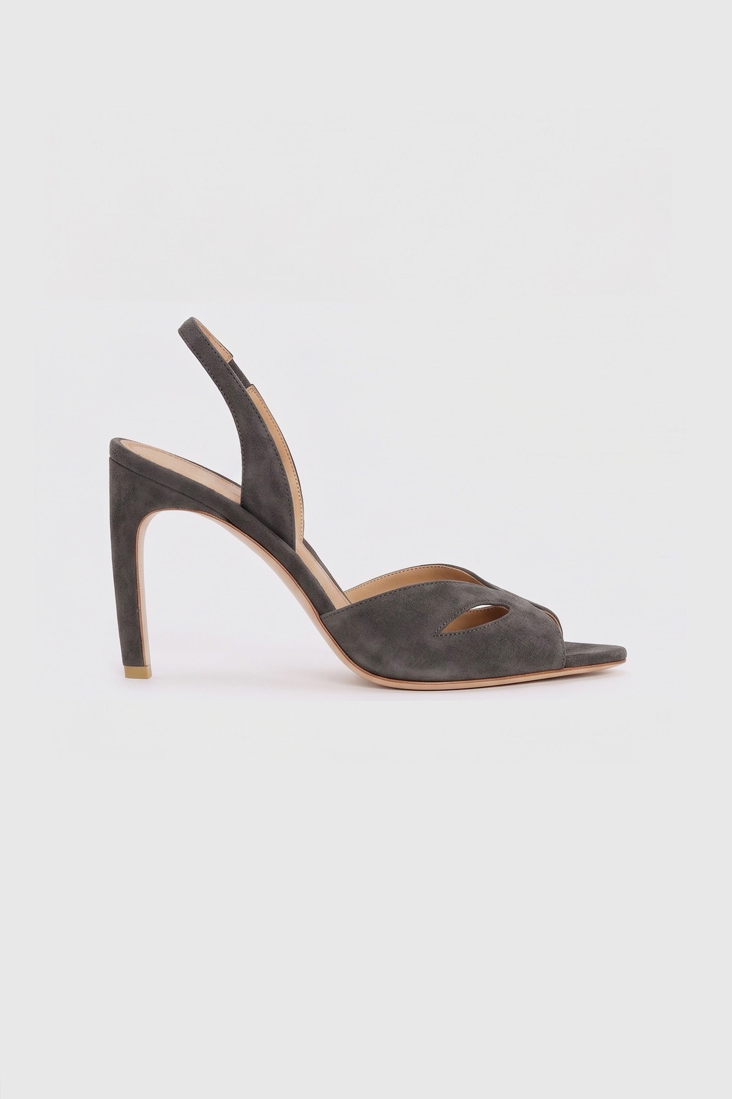 Harlow Mask Halter Back 100 Grey Suede