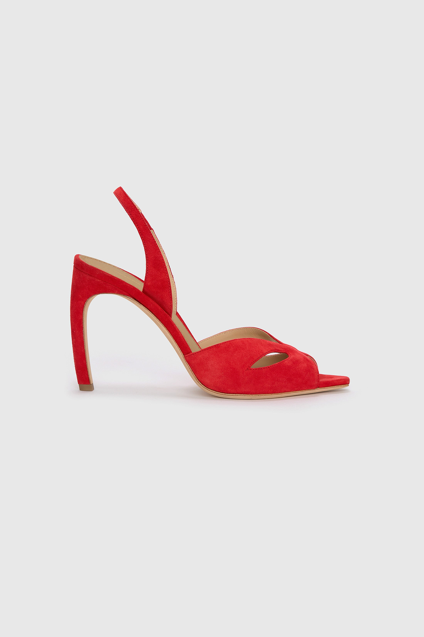 Harlow Mask Halter Back 100 Red Suede