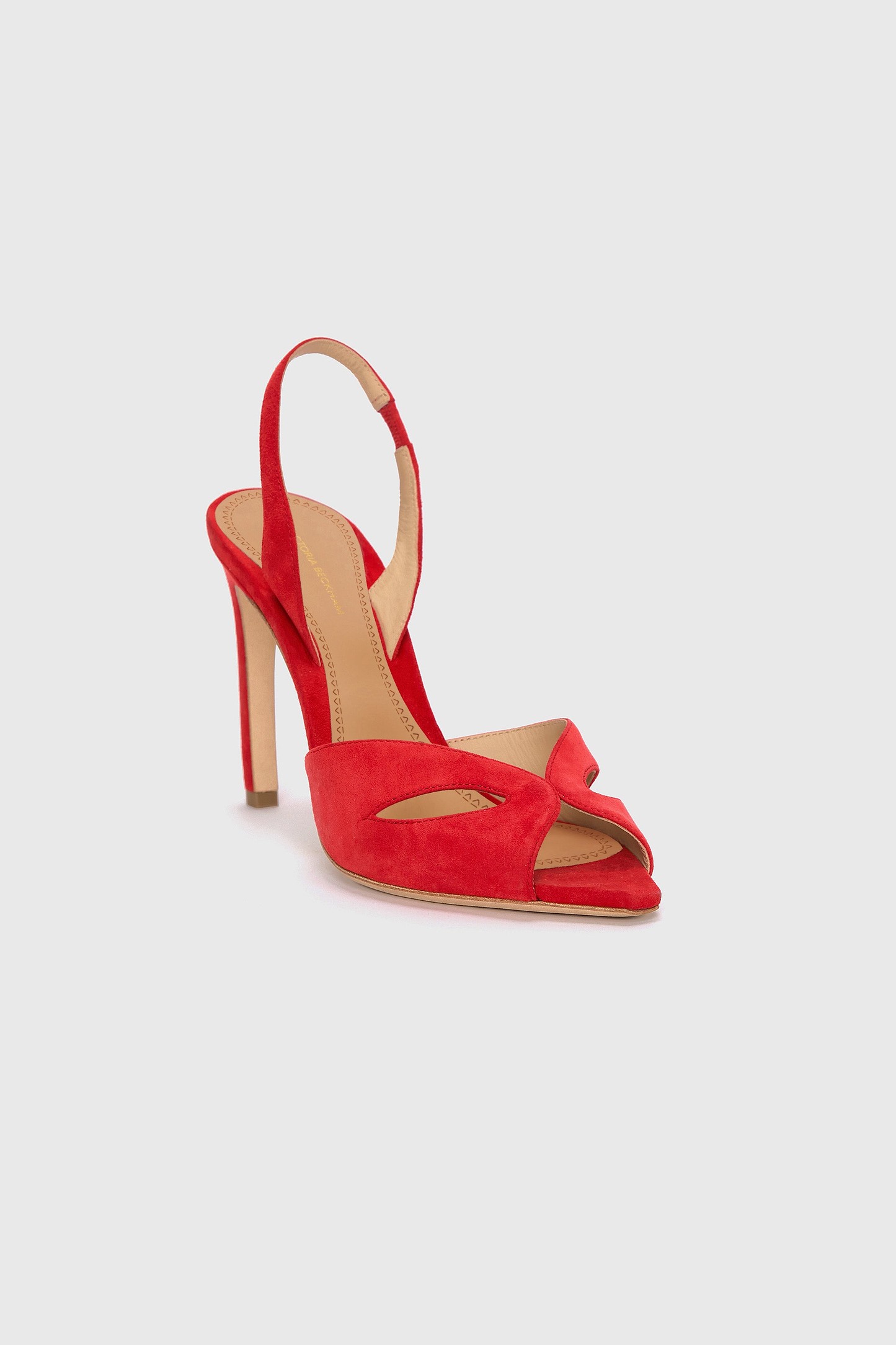 Harlow Mask Halter Back 100 Red Suede