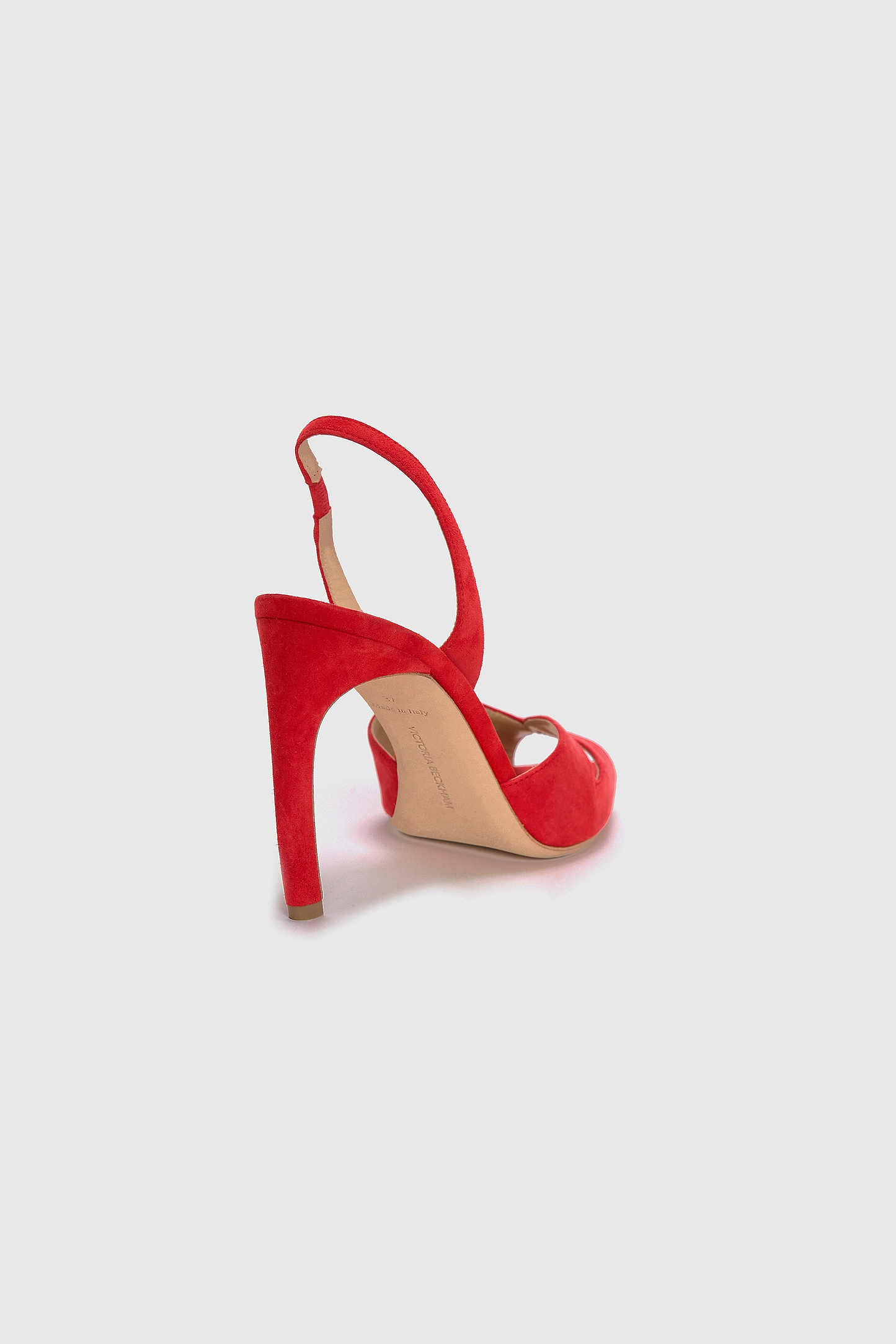 Harlow Mask Halter Back 100 Red Suede