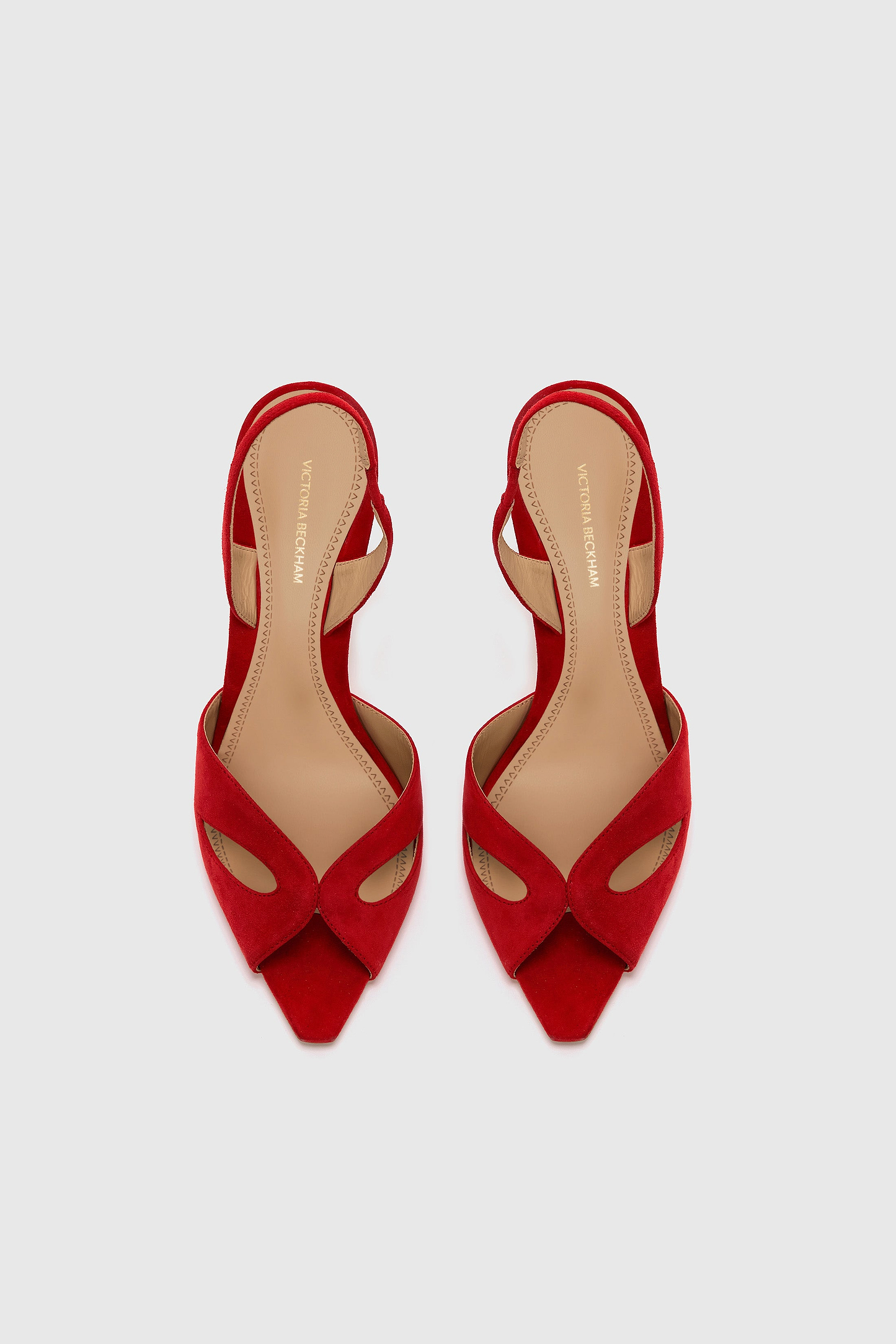 Harlow Mask Halter Back 100 Red Suede