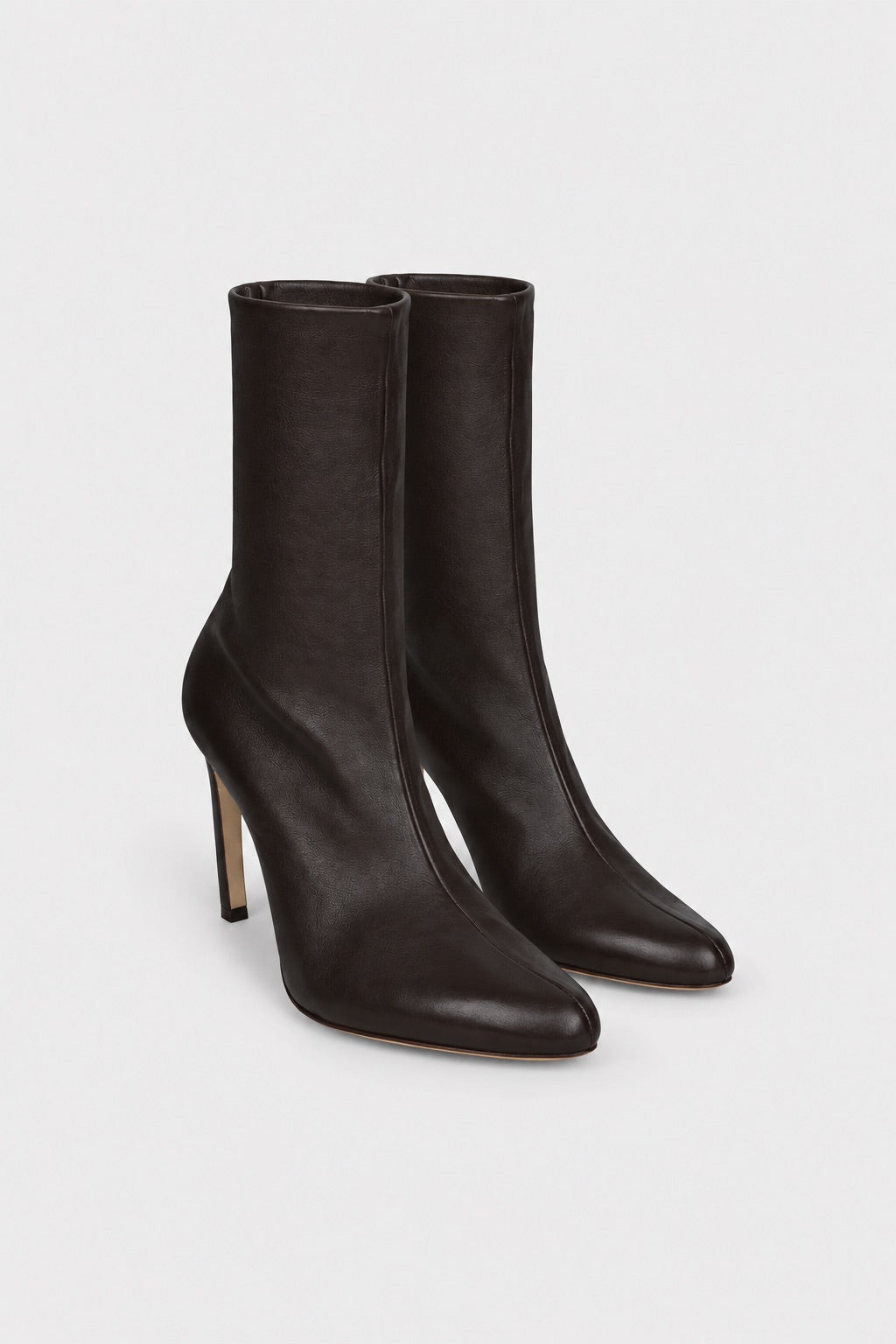 Harlow Mid Boot 100 Brown Stretch Nappa Leather