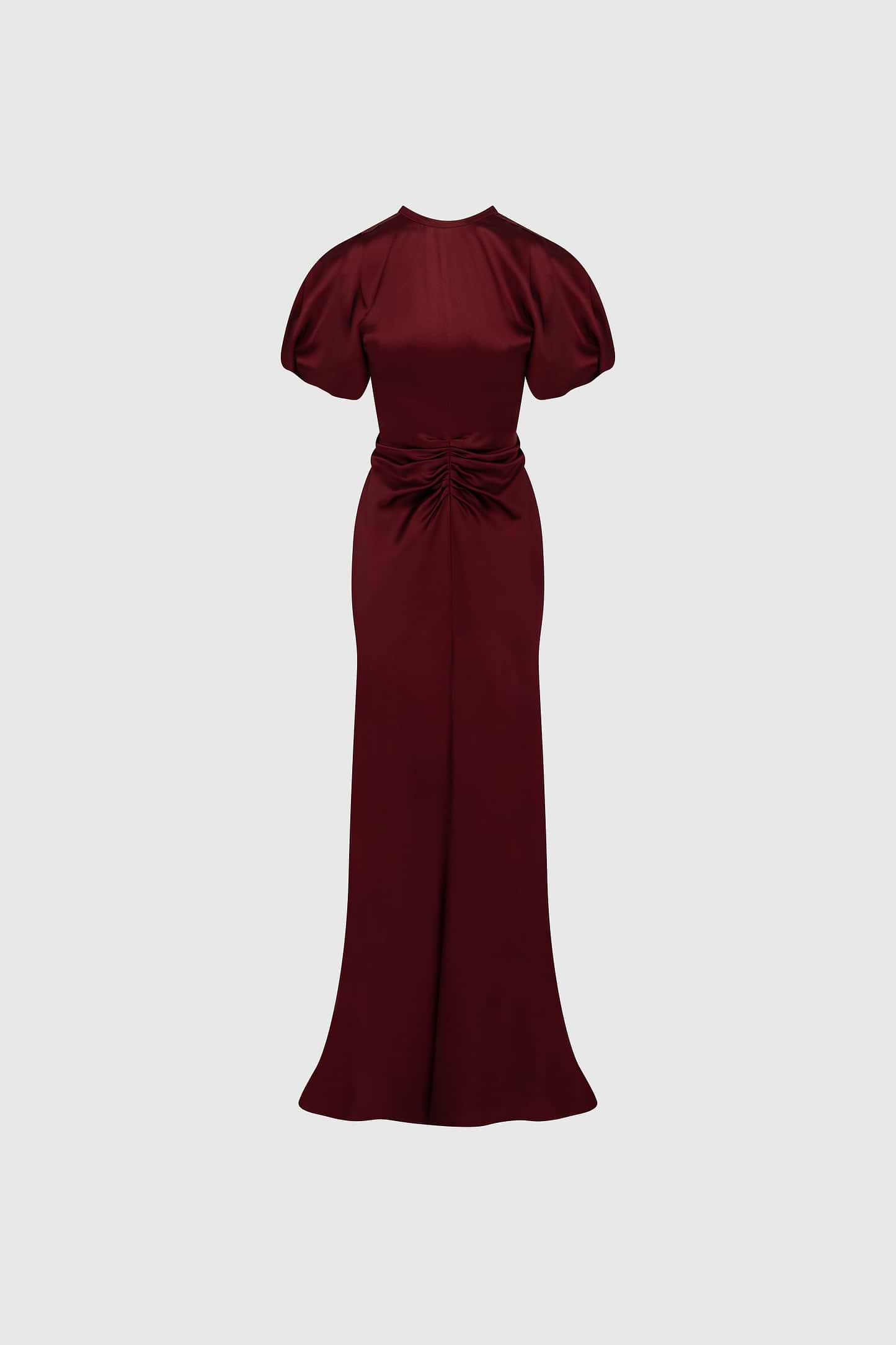 Isabella Gown In Burgundy