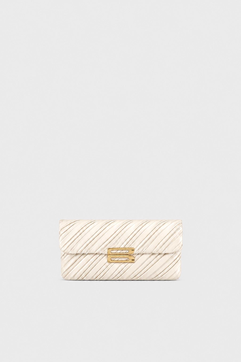 Soft Dorian Chain Baguette Ceramic Pleated Nappa
