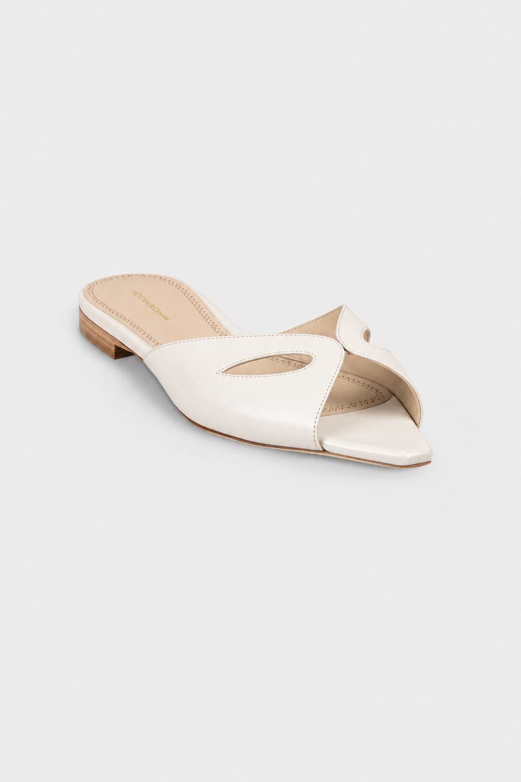 Harlow Mask Flat Sandal Ceramic Nappa Leather