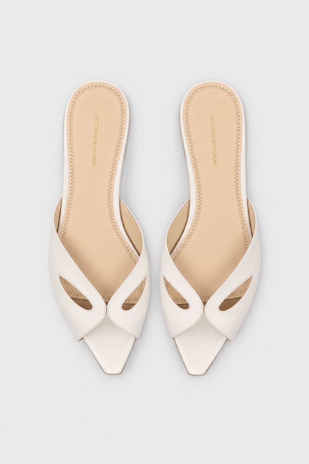 Harlow Mask Flat Sandal Ceramic Nappa Leather